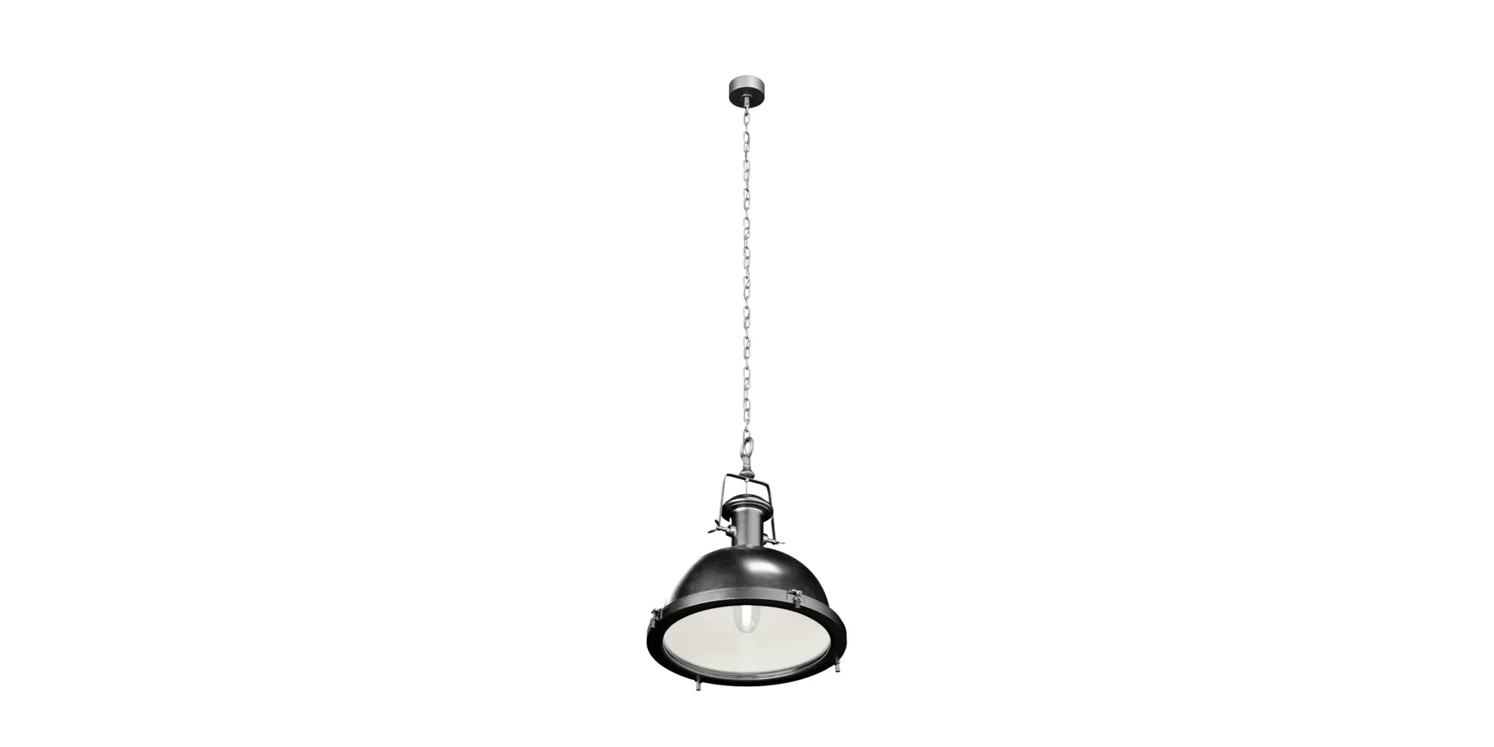 Industrial Style Metallic Ceiling Light