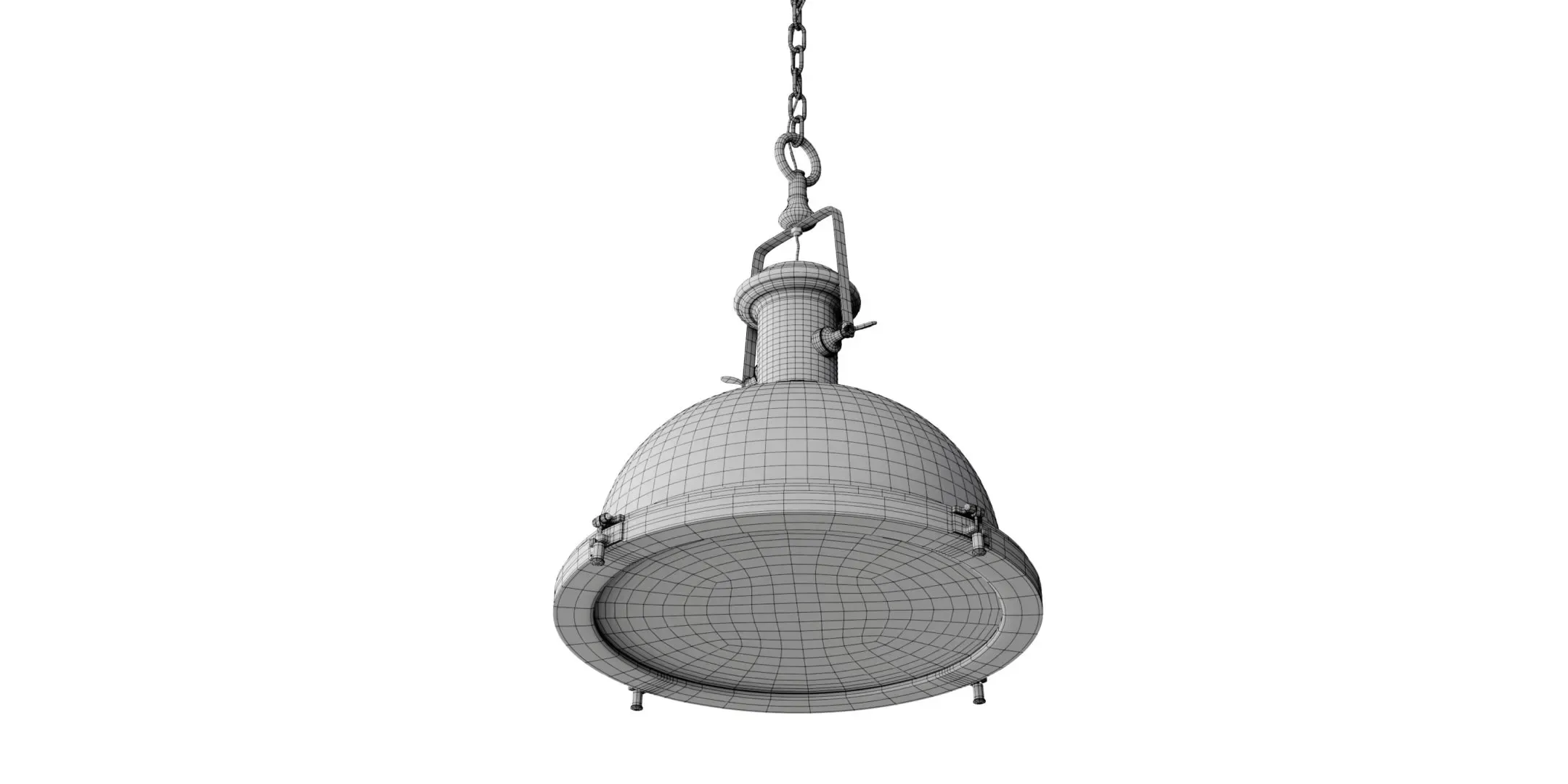 Industrial Style Metallic Ceiling Light