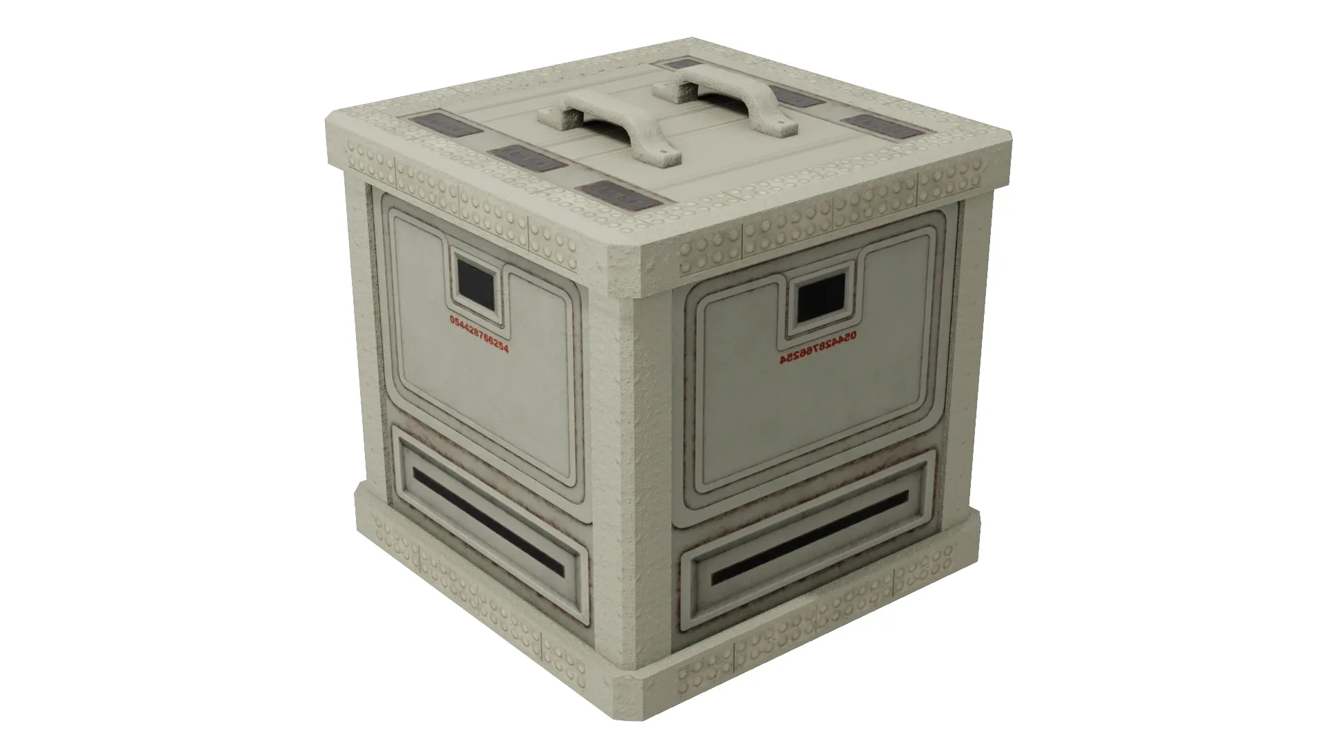 Sci-Fi Boxcrate 3D Model