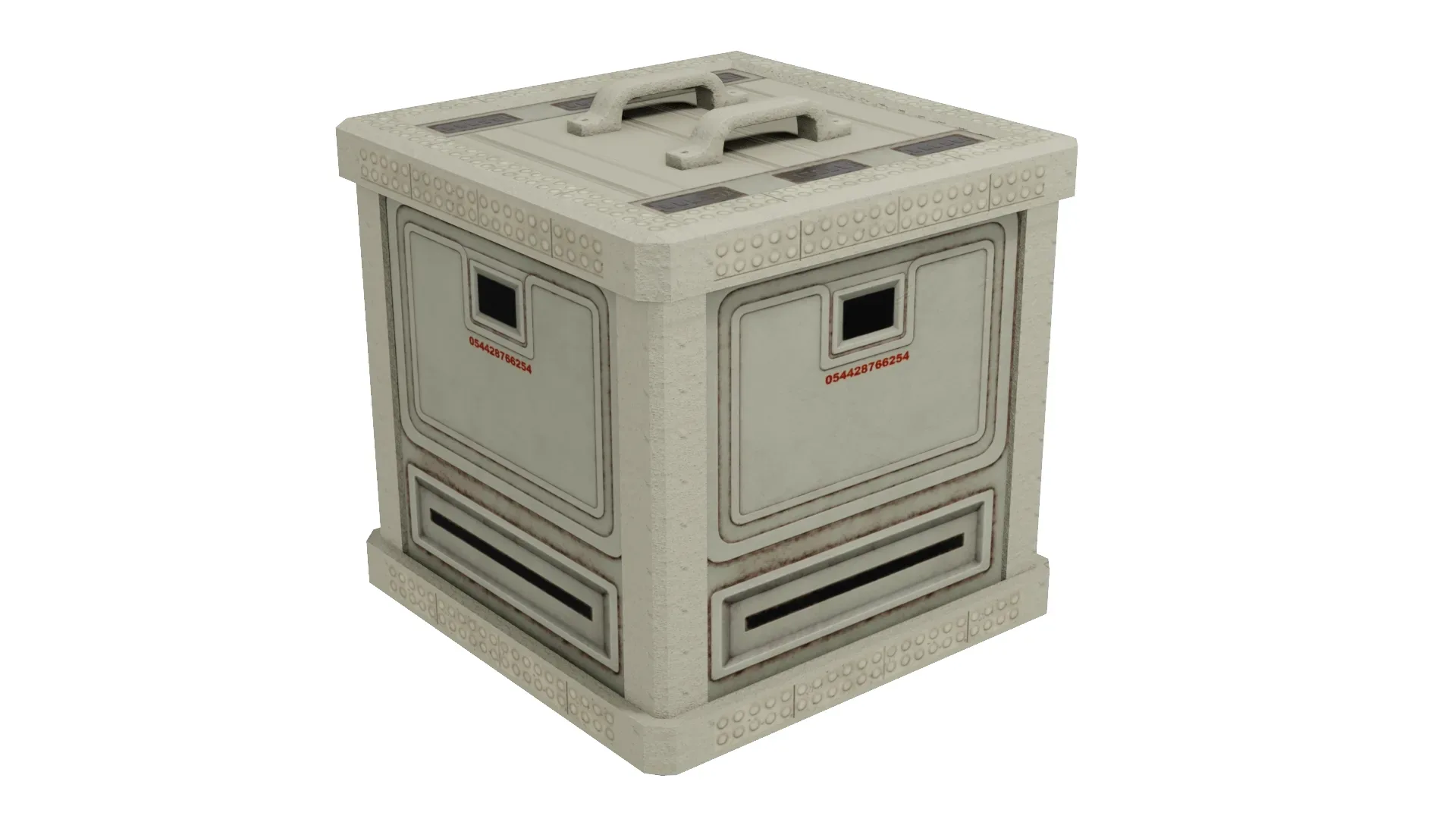 Sci-Fi Boxcrate 3D Model