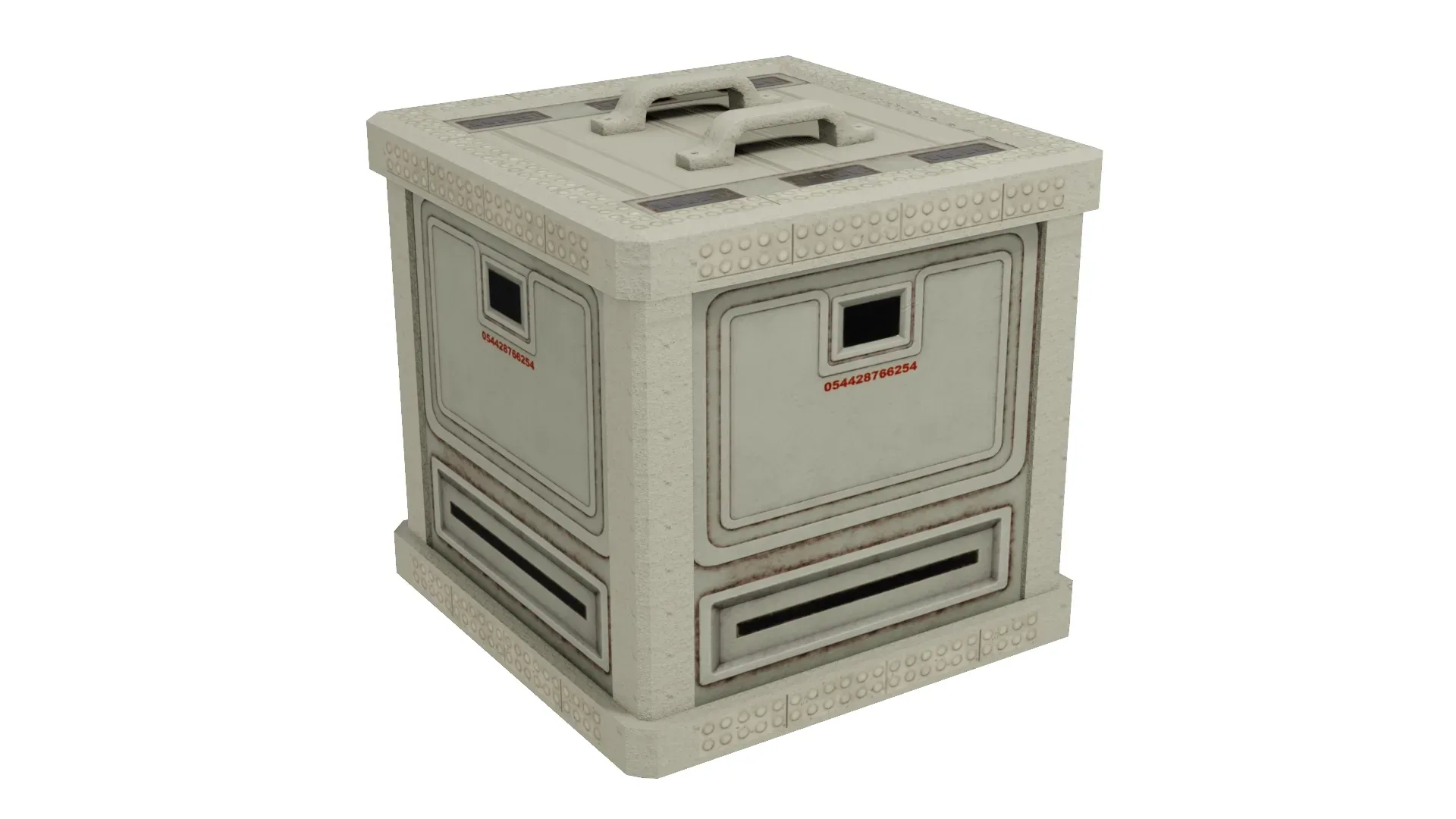 Sci-Fi Boxcrate 3D Model