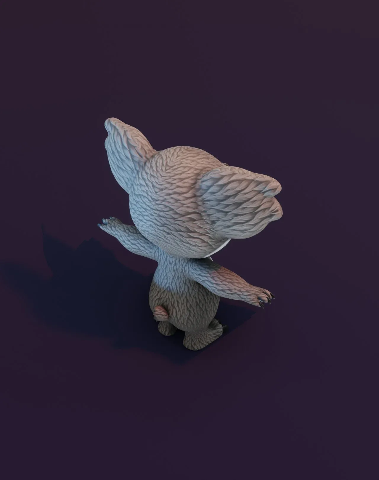 Cartoon Koala Animated 3D Model