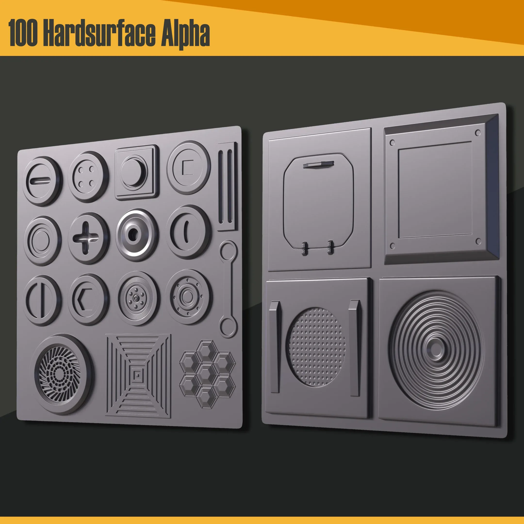 100 Hardsurface Alpha