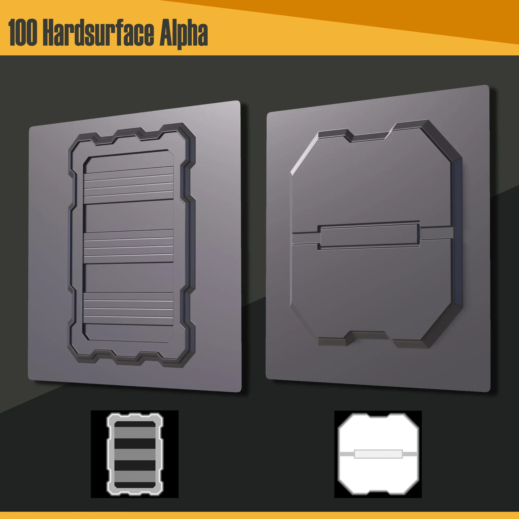 100 Hardsurface Alpha