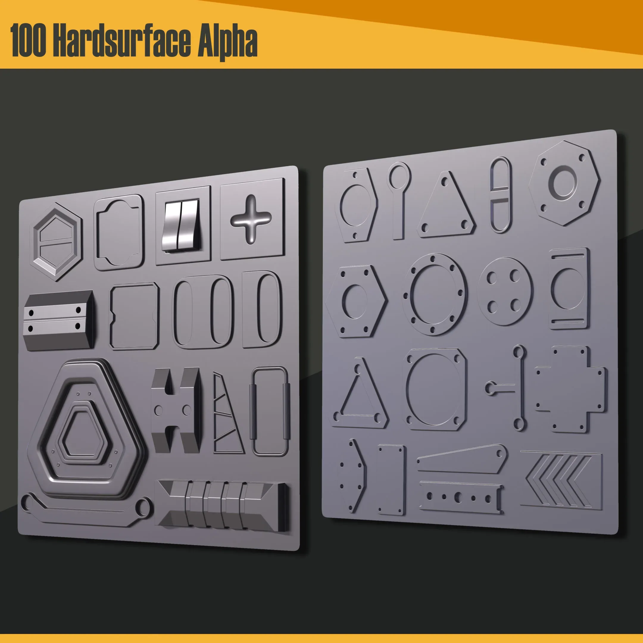 100 Hardsurface Alpha