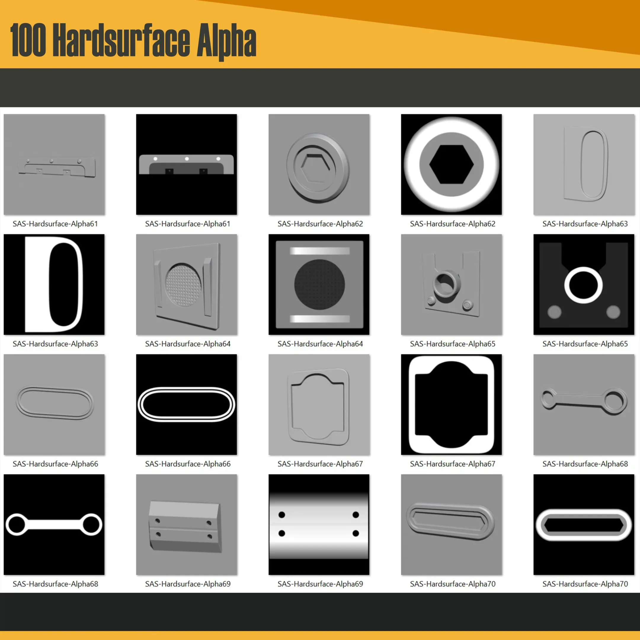 100 Hardsurface Alpha