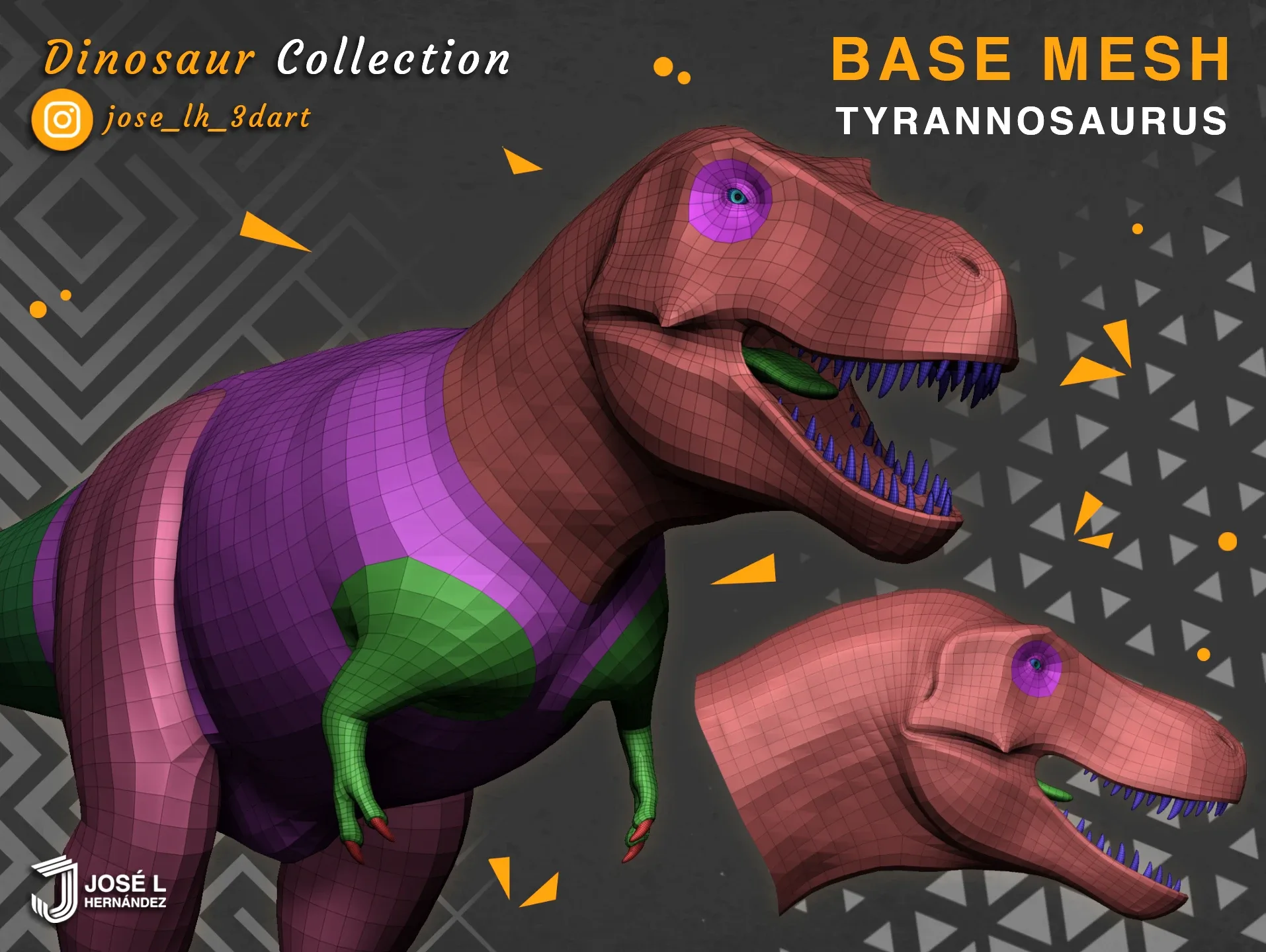 BaseMesh - Tyrannosaurus Rex