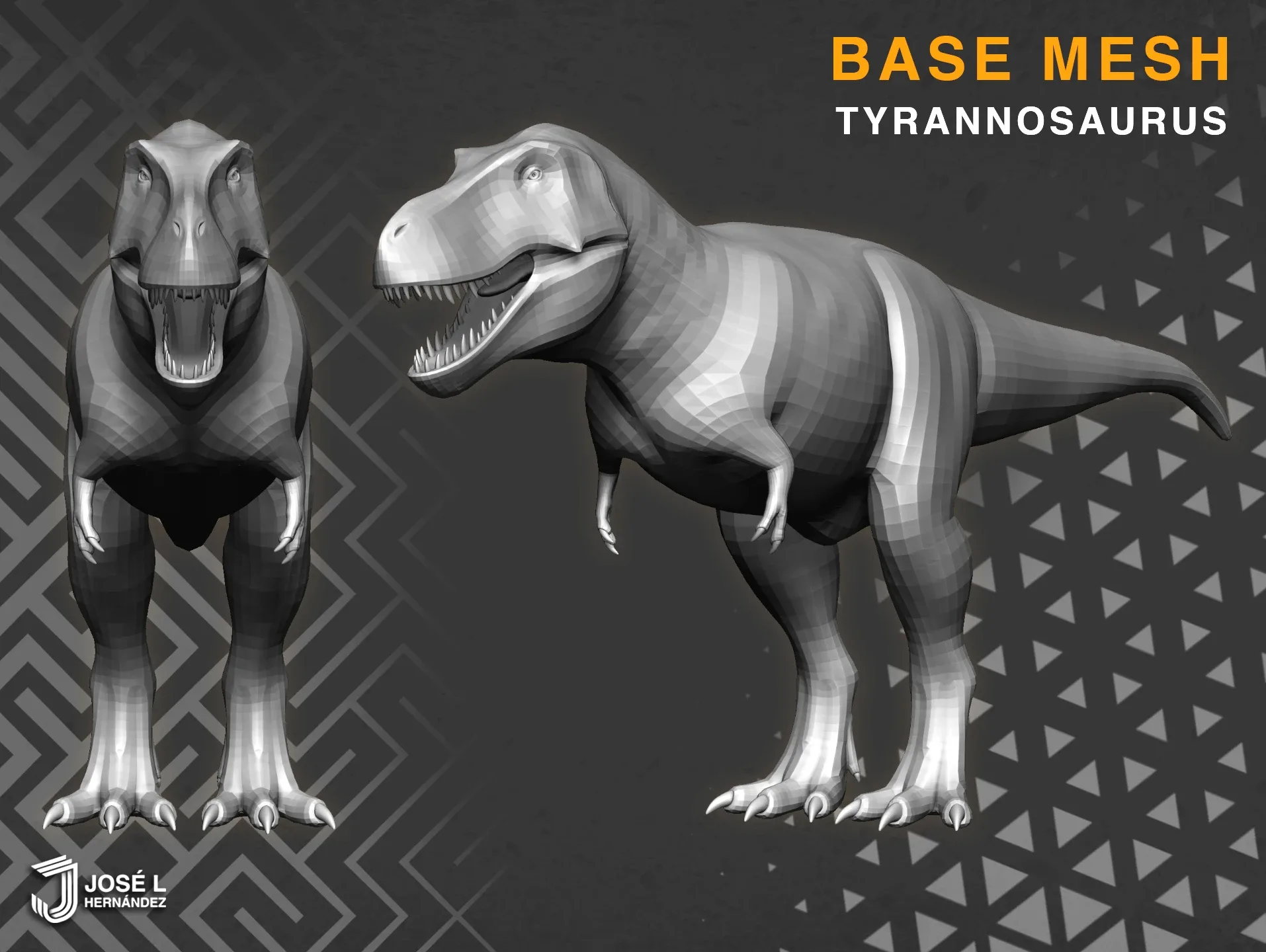 BaseMesh - Tyrannosaurus Rex