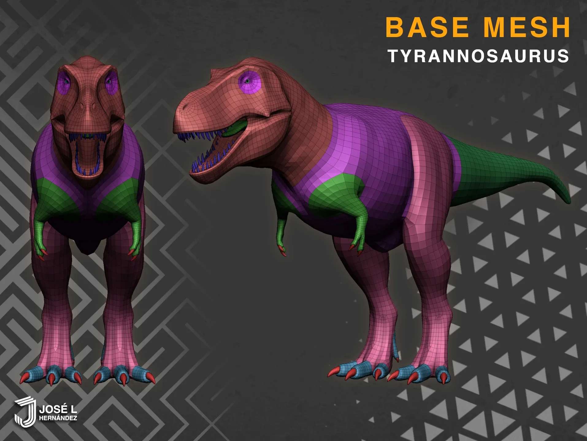 BaseMesh - Tyrannosaurus Rex