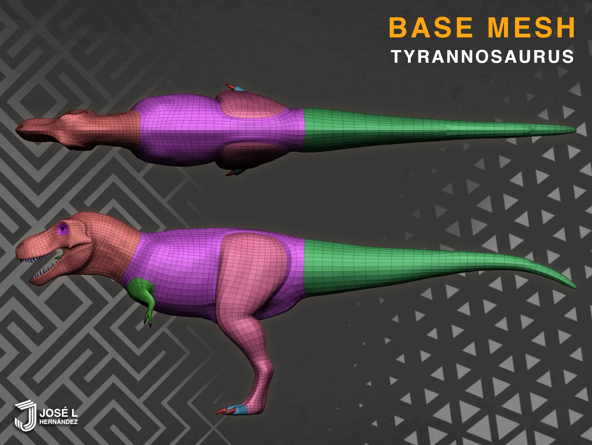 BaseMesh - Tyrannosaurus Rex