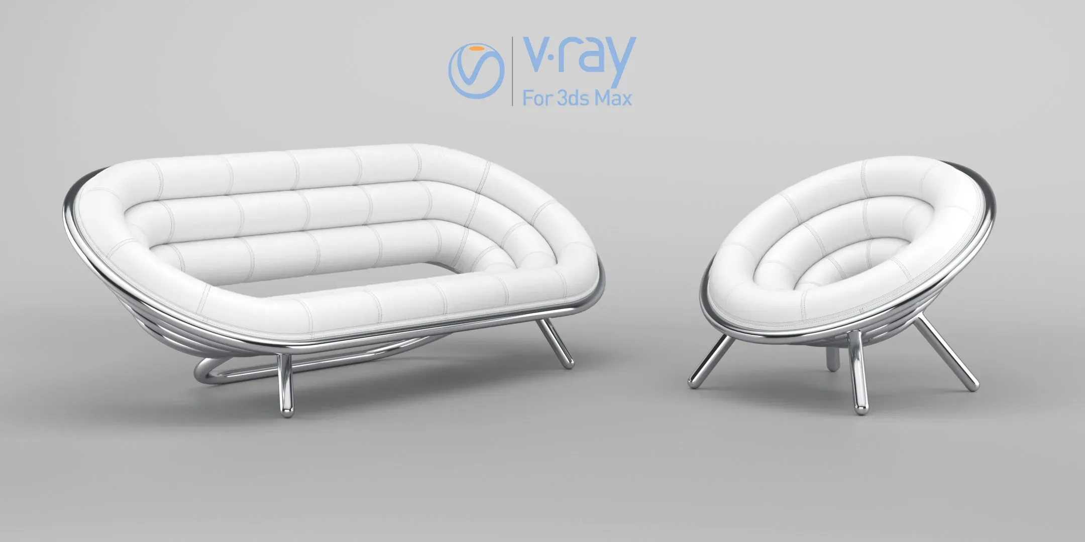 Riluc Sofa and Solitaire Chair (blender and 3ds max)