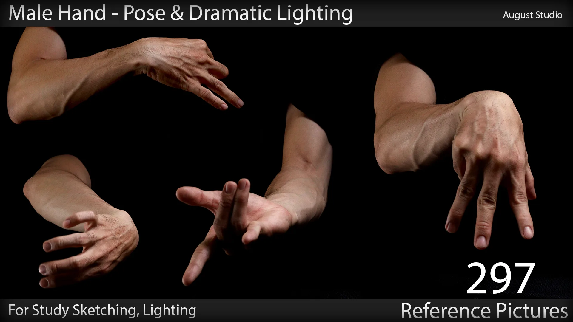 Male Hand - Pose & Lighting - Vol1 - Reference Pictures