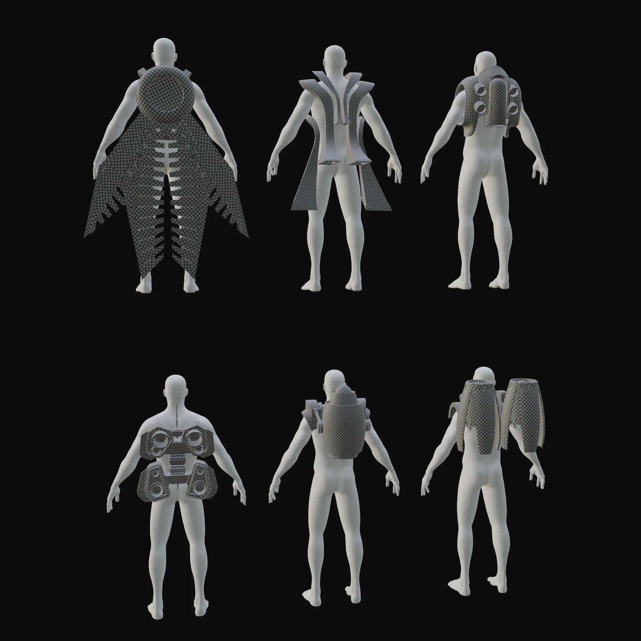 20 Jetpacks Base Mesh Collection - Vol. 02