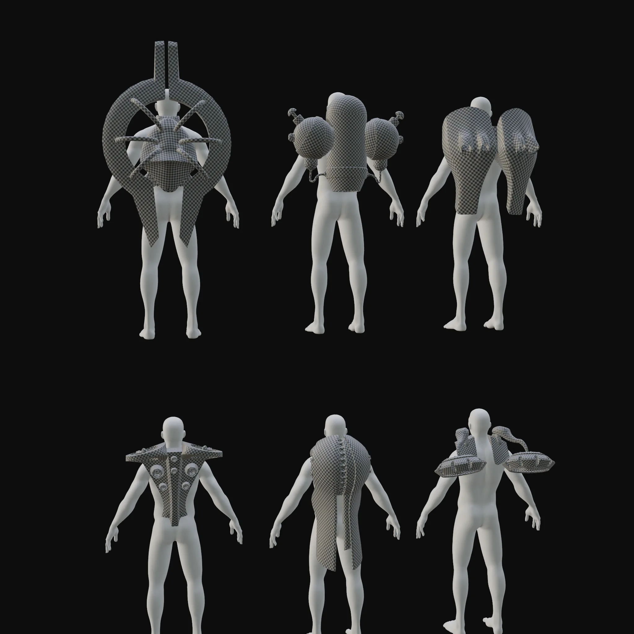 20 Jetpacks Base Mesh Collection - Vol. 02