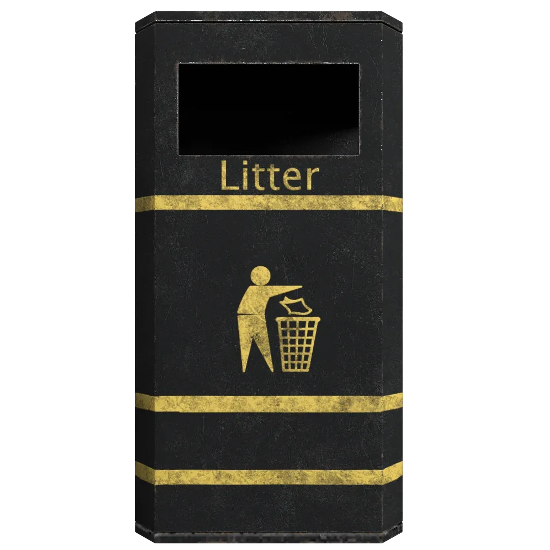 Derby E Double Litter Bin