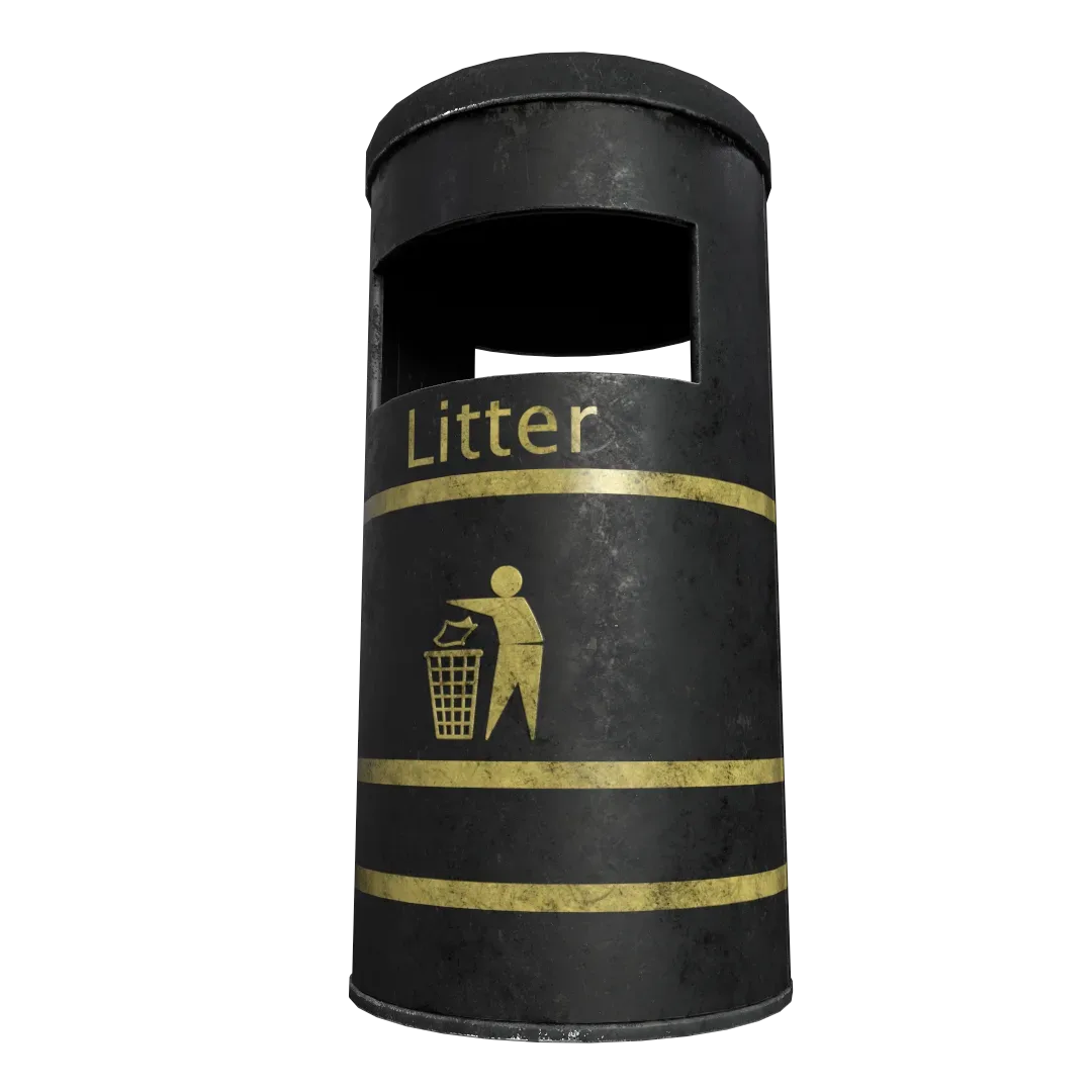 Derby Round Litter Bin