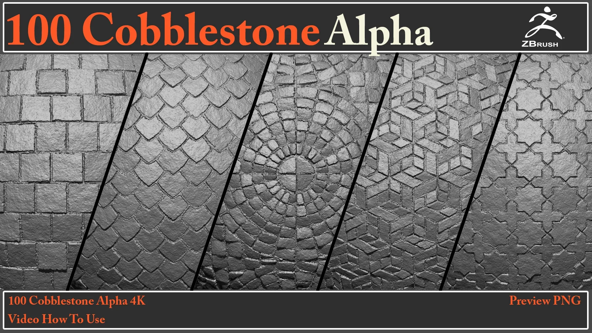 100 Cobblestone Alpha Maps + Video How To Use