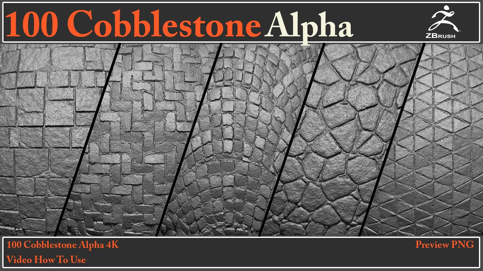 100 Cobblestone Alpha Maps + Video How To Use