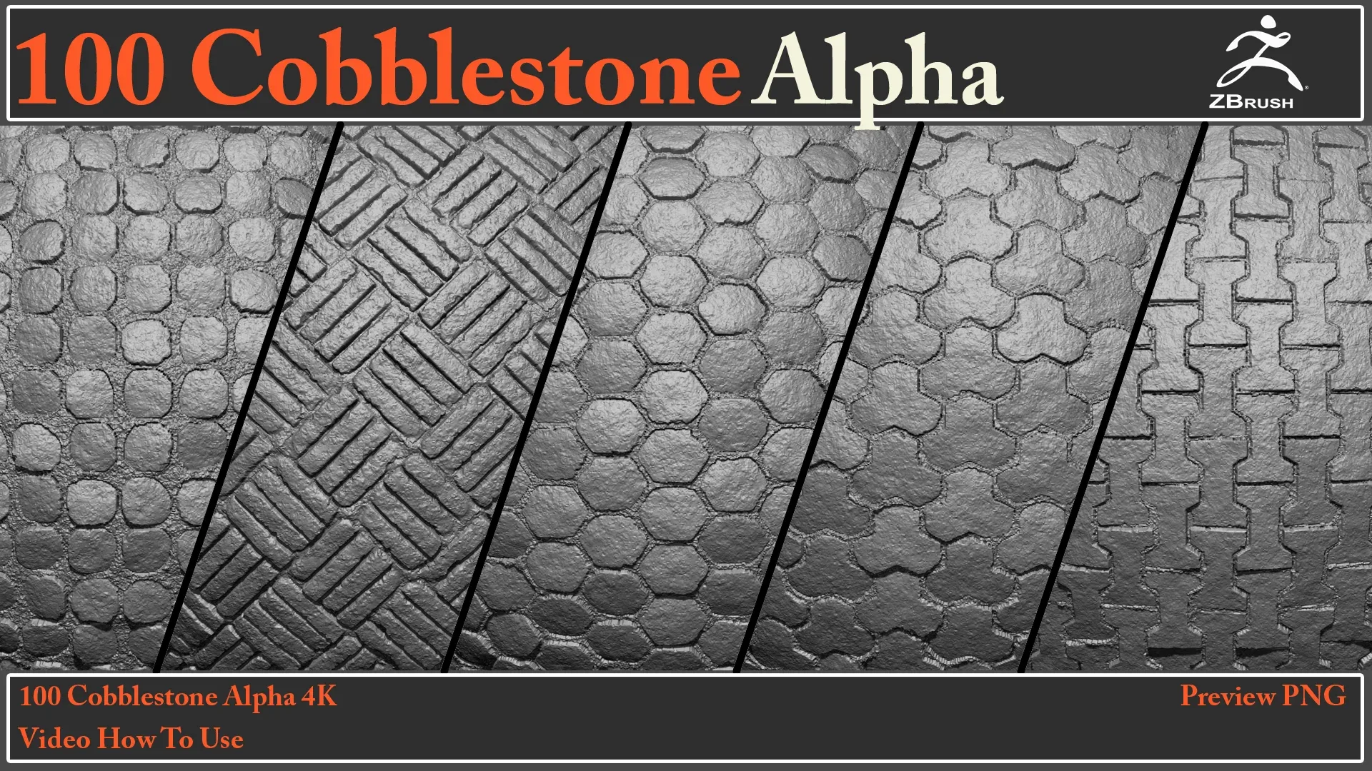 100 Cobblestone Alpha Maps + Video How To Use