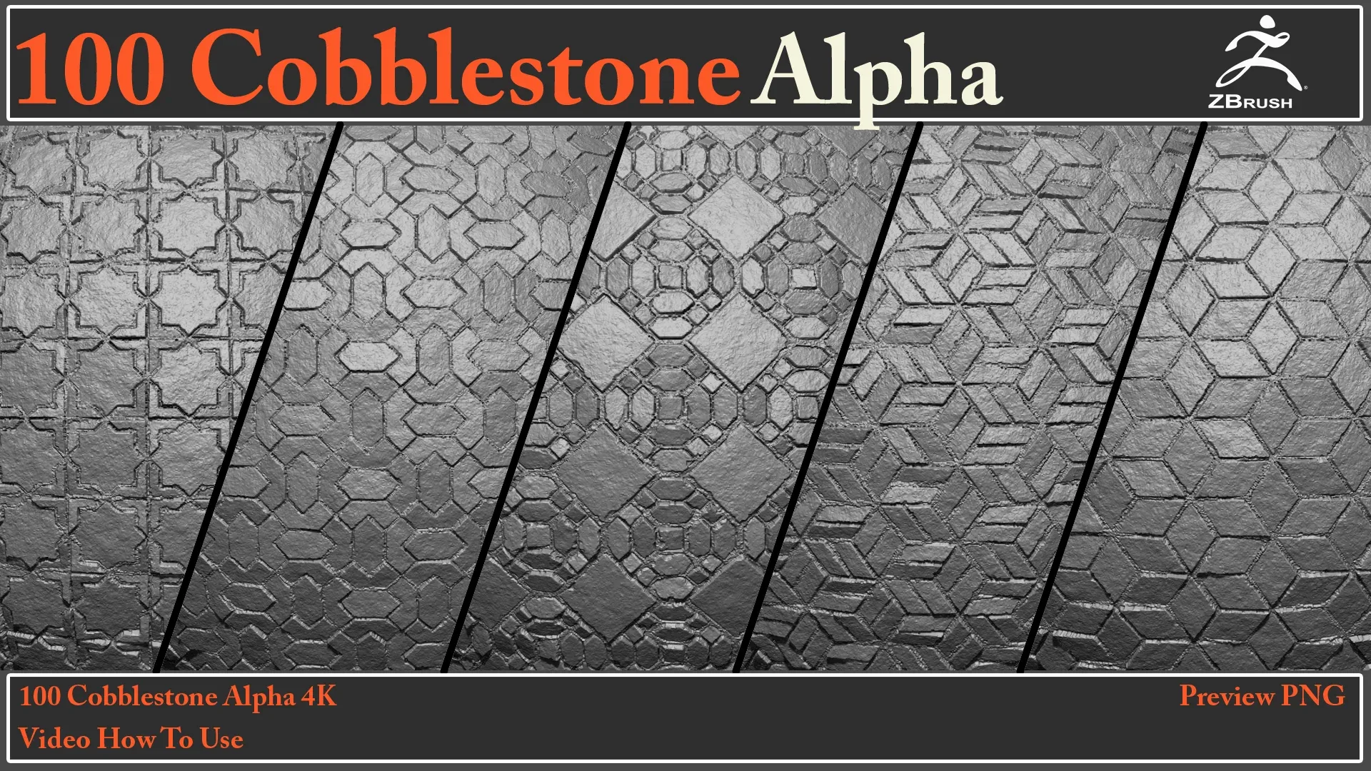 100 Cobblestone Alpha Maps + Video How To Use