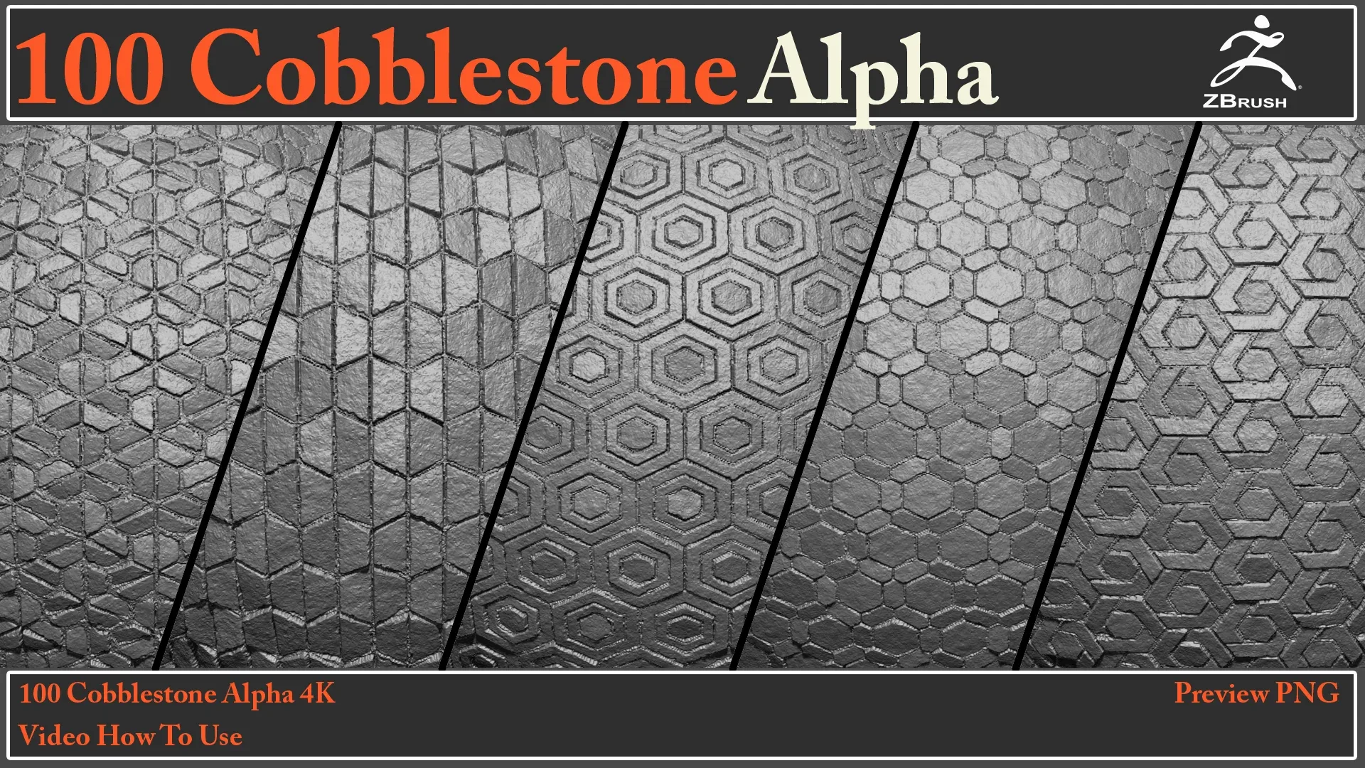 100 Cobblestone Alpha Maps + Video How To Use