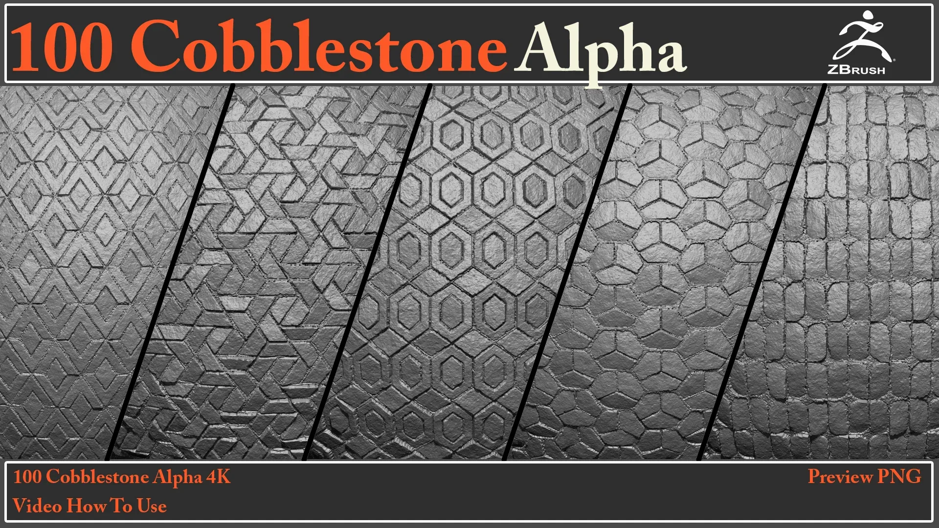 100 Cobblestone Alpha Maps + Video How To Use