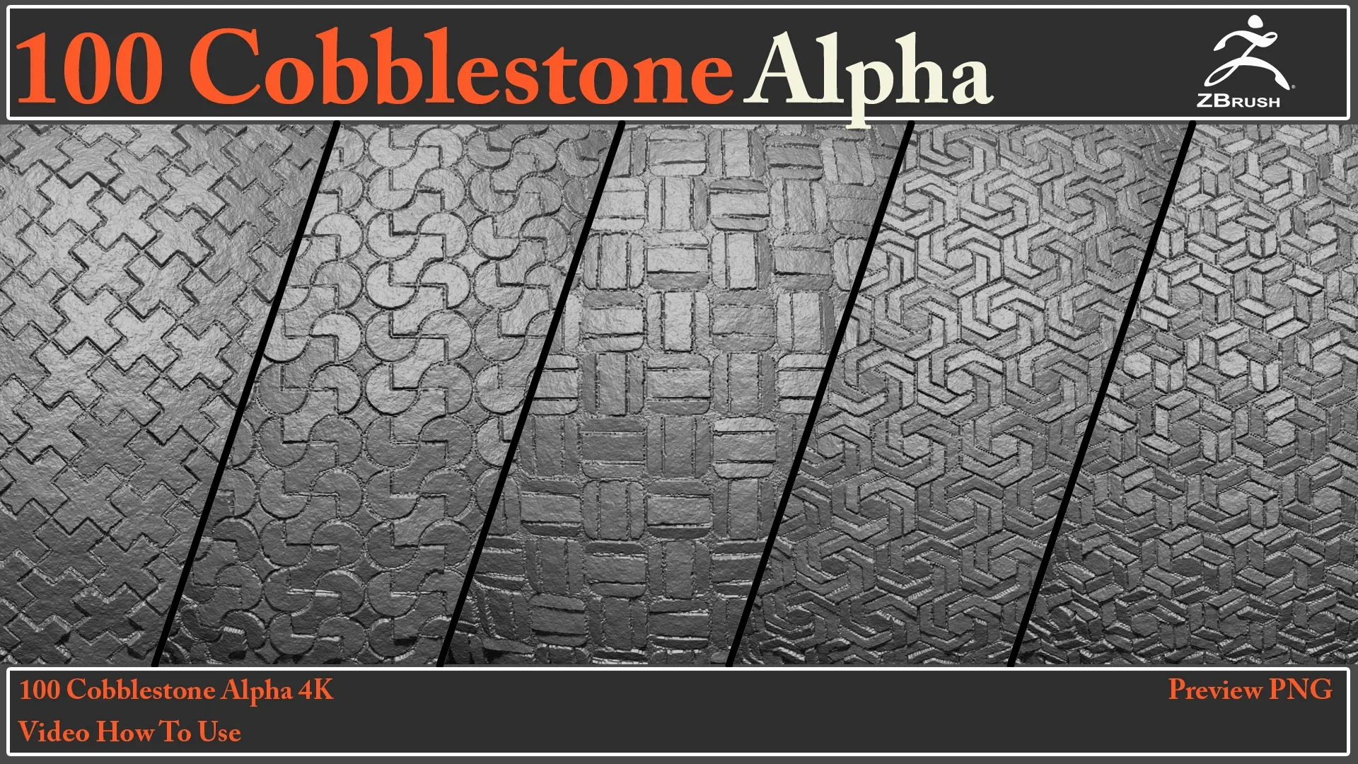 100 Cobblestone Alpha Maps + Video How To Use