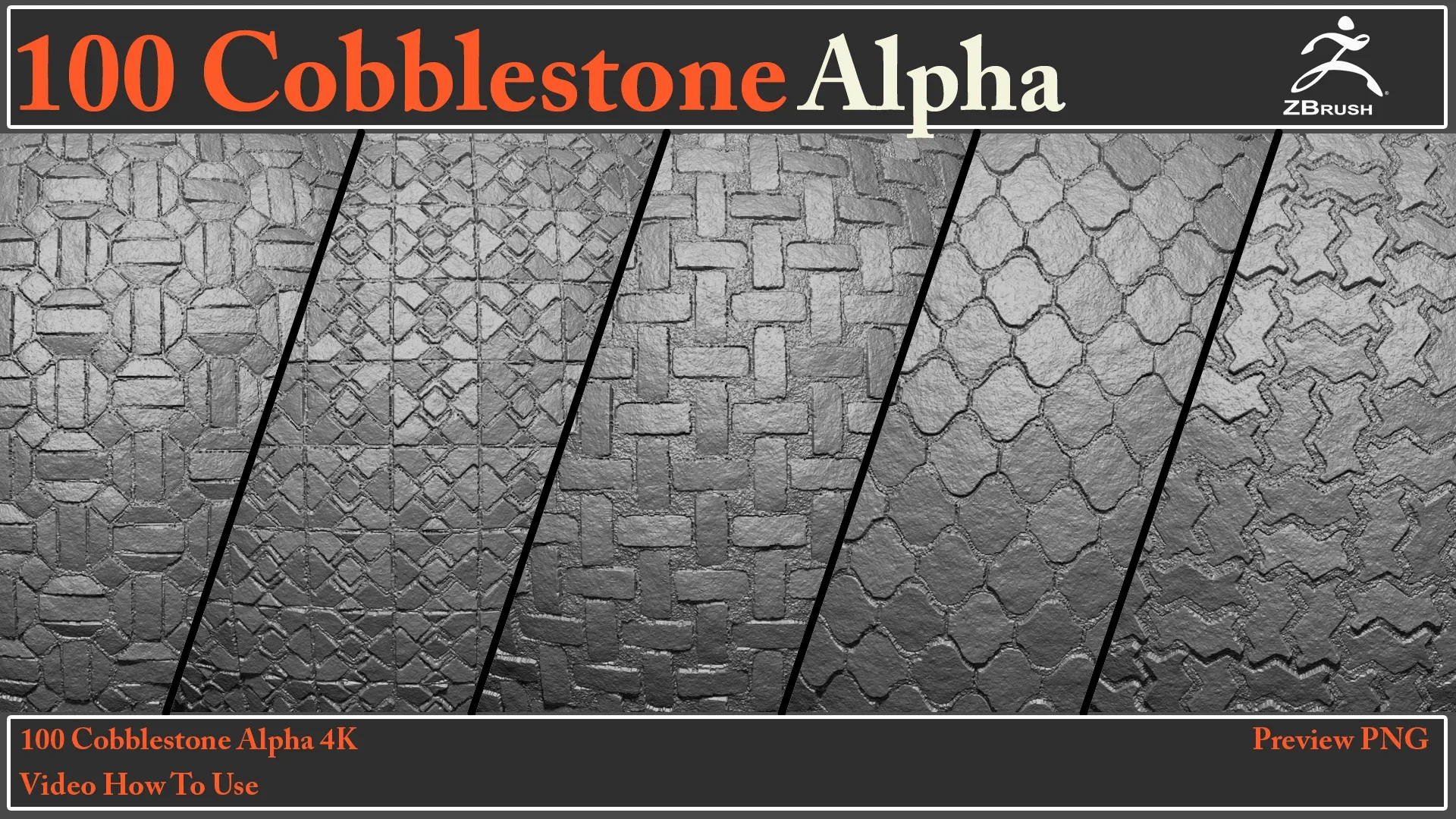 100 Cobblestone Alpha Maps + Video How To Use