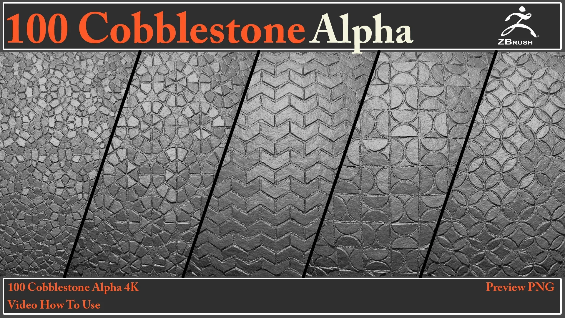 100 Cobblestone Alpha Maps + Video How To Use