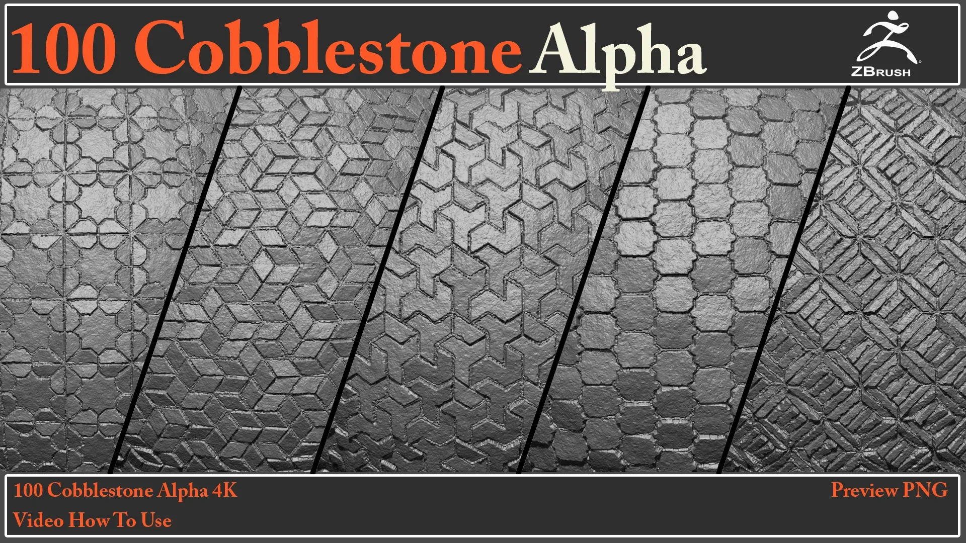 100 Cobblestone Alpha Maps + Video How To Use