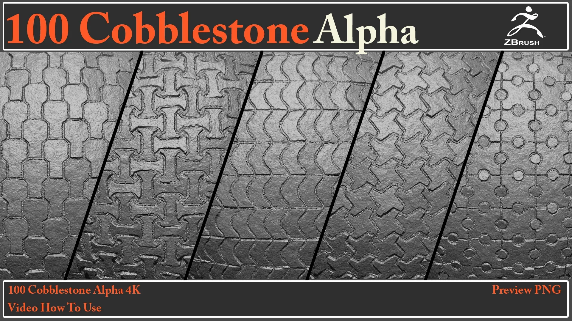 100 Cobblestone Alpha Maps + Video How To Use