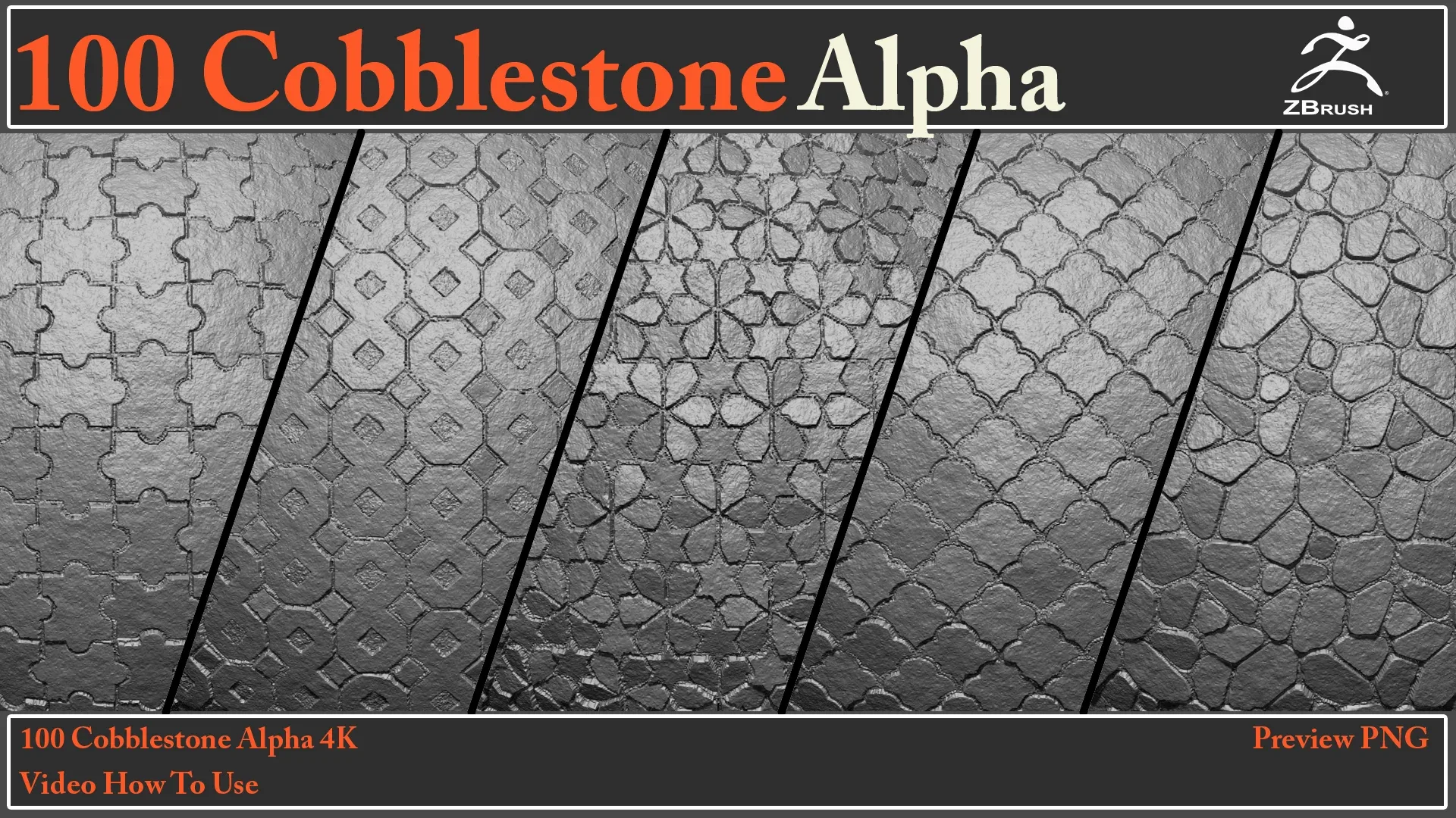 100 Cobblestone Alpha Maps + Video How To Use