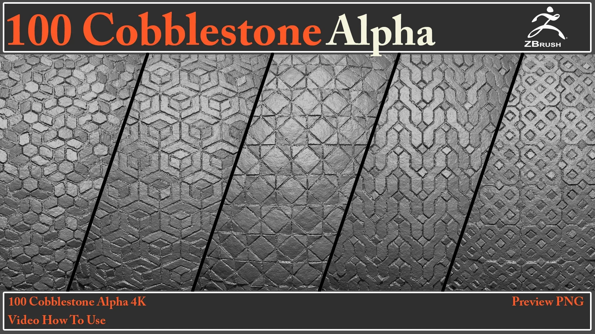 100 Cobblestone Alpha Maps + Video How To Use