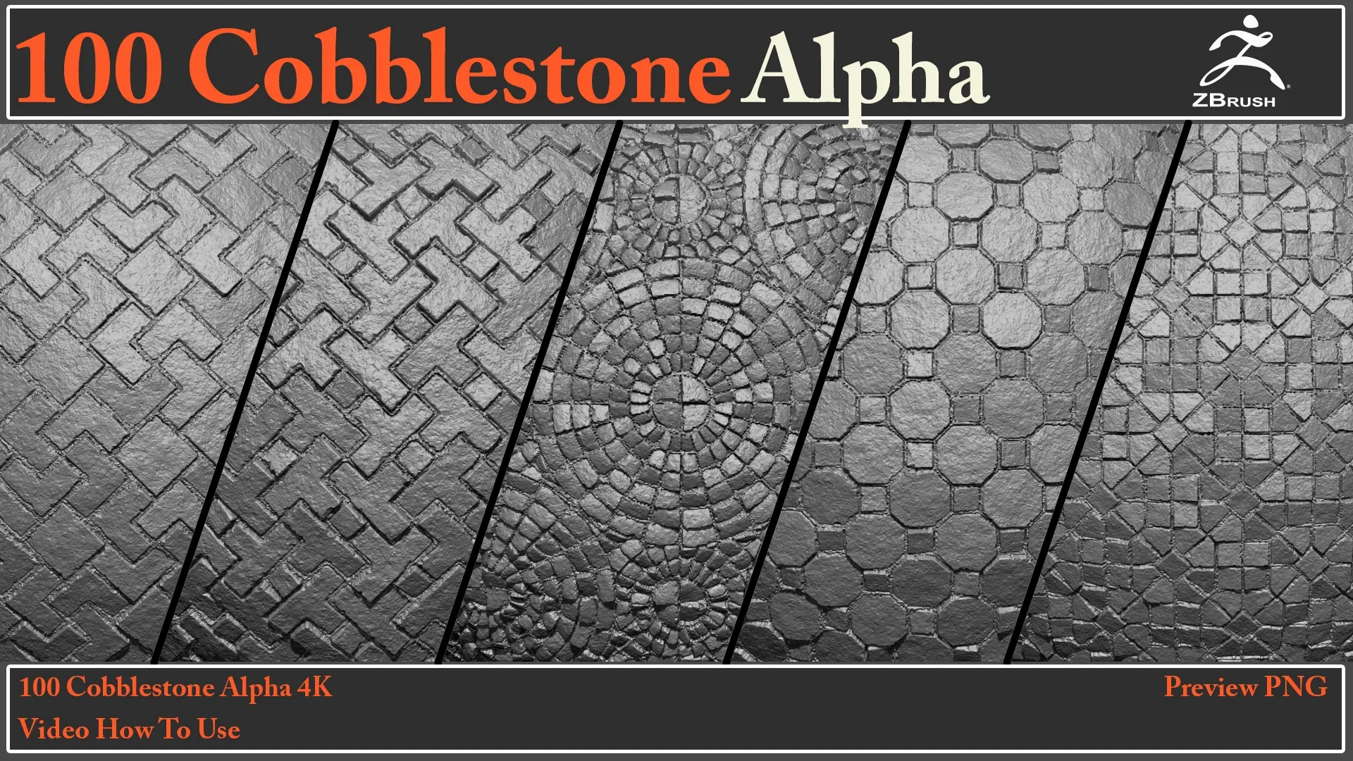 100 Cobblestone Alpha Maps + Video How To Use