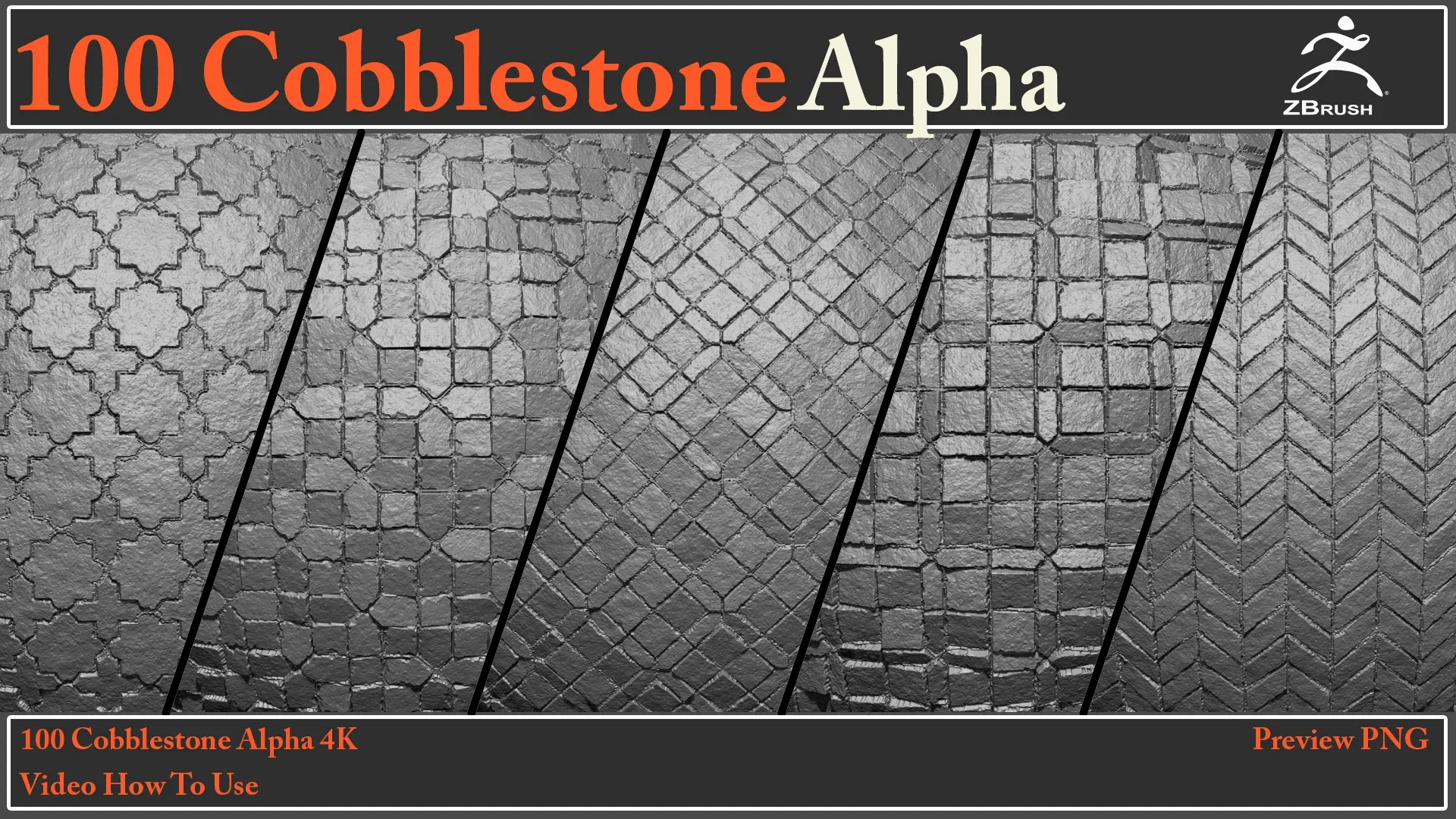 100 Cobblestone Alpha Maps + Video How To Use