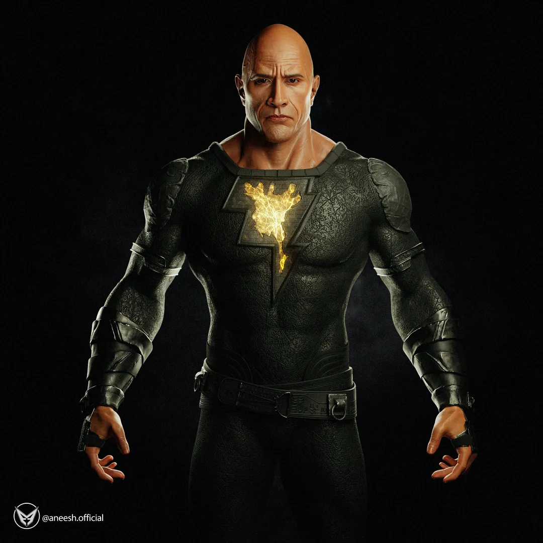 Black Adam - Dwayne Johnson Movie Replica Realistic 3D Model