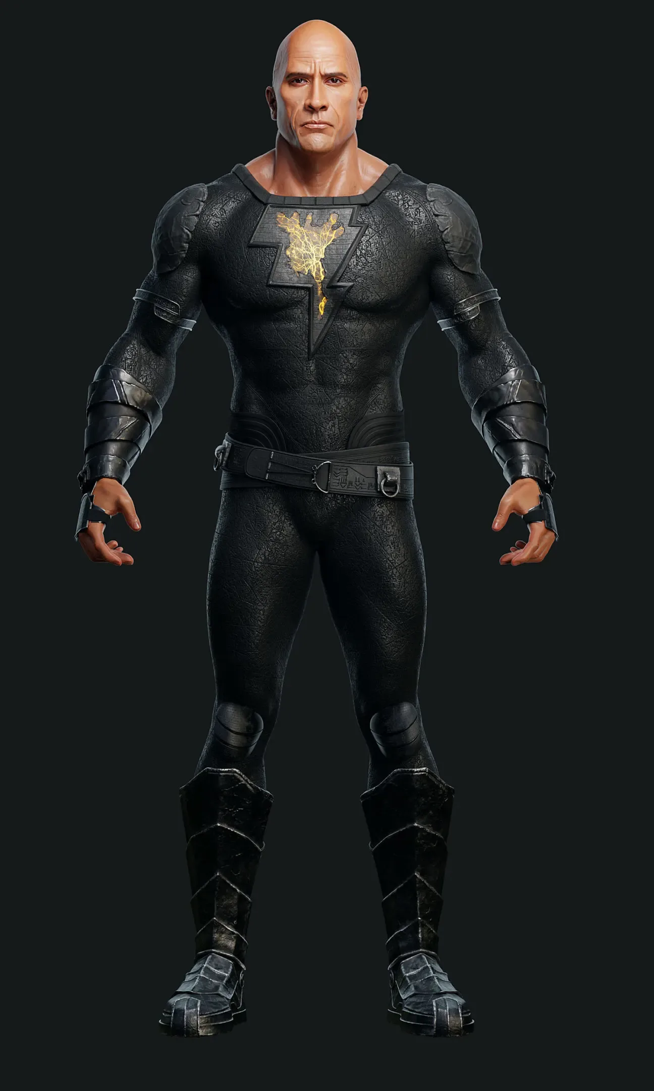 Black Adam - Dwayne Johnson Movie Replica Realistic 3D Model