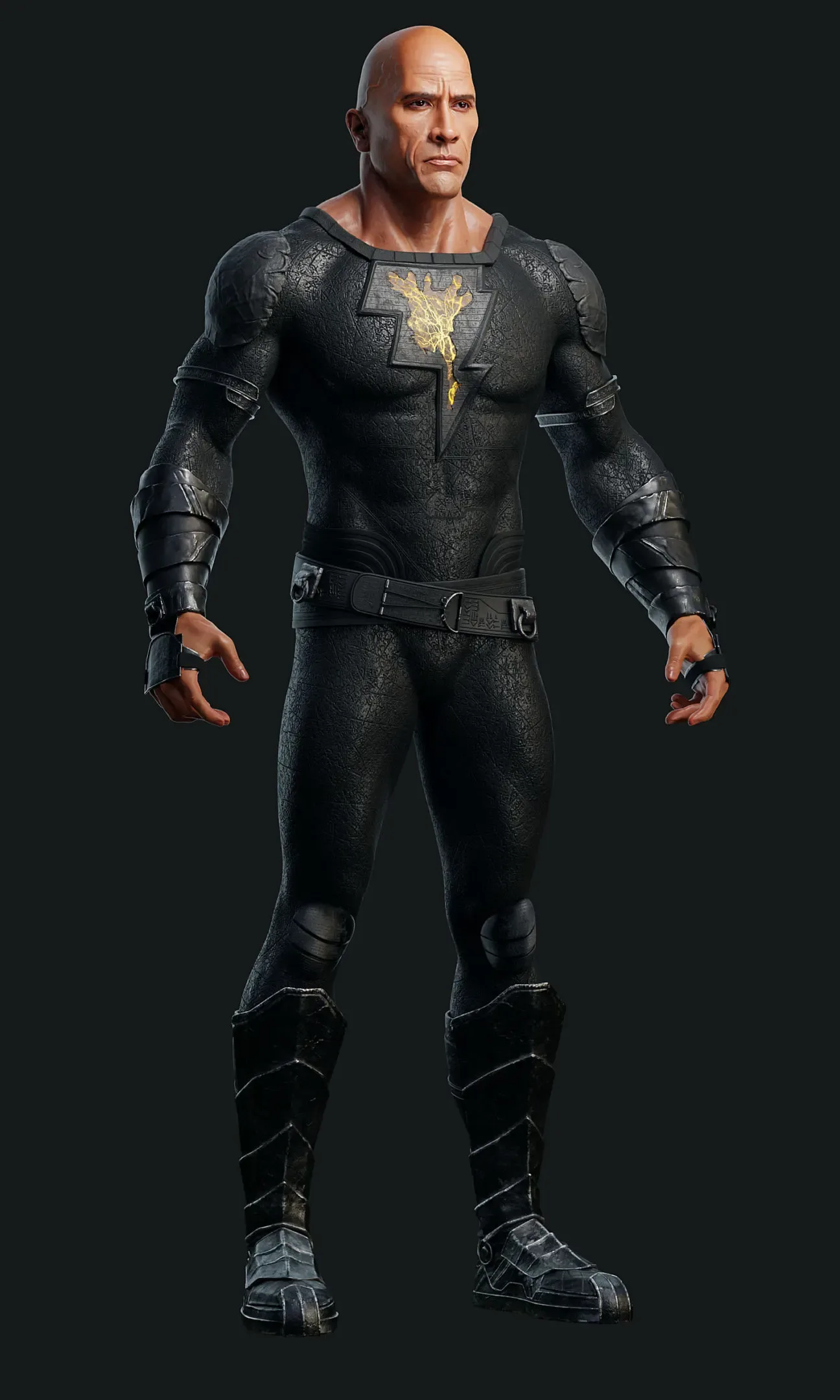 Black Adam - Dwayne Johnson Movie Replica Realistic 3D Model