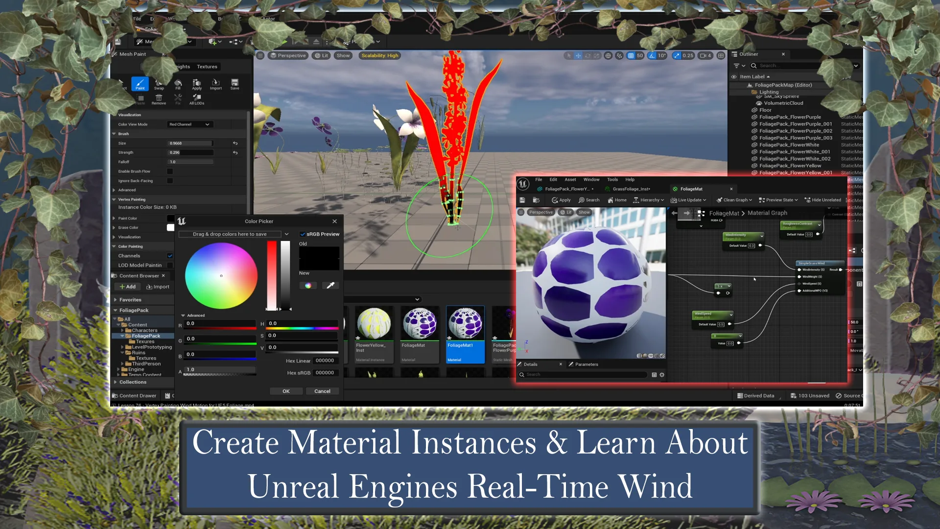 Blender to Unreal Engine 3D Plants and Vegetation Course