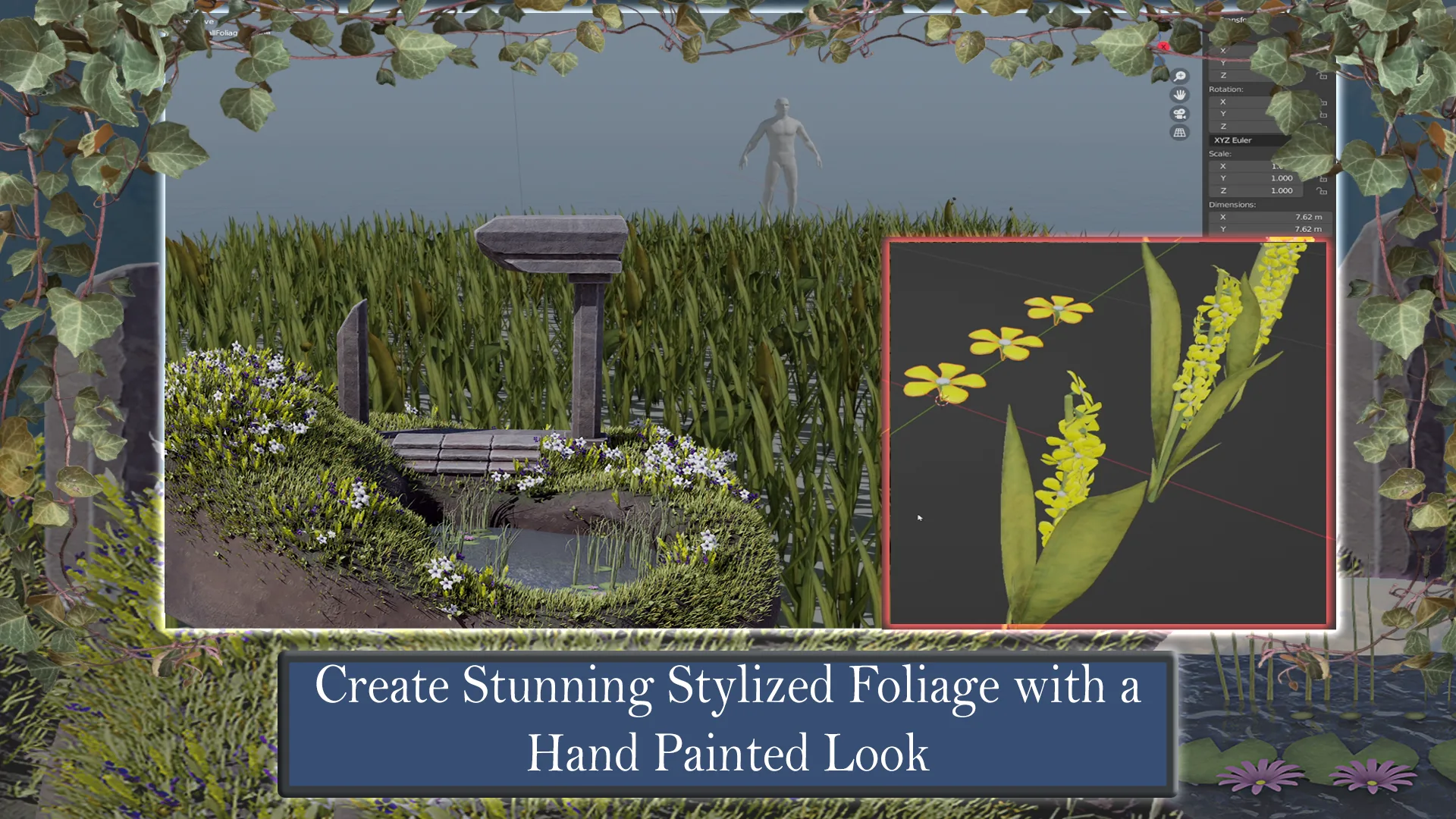 Blender to Unreal Engine 3D Plants and Vegetation Course