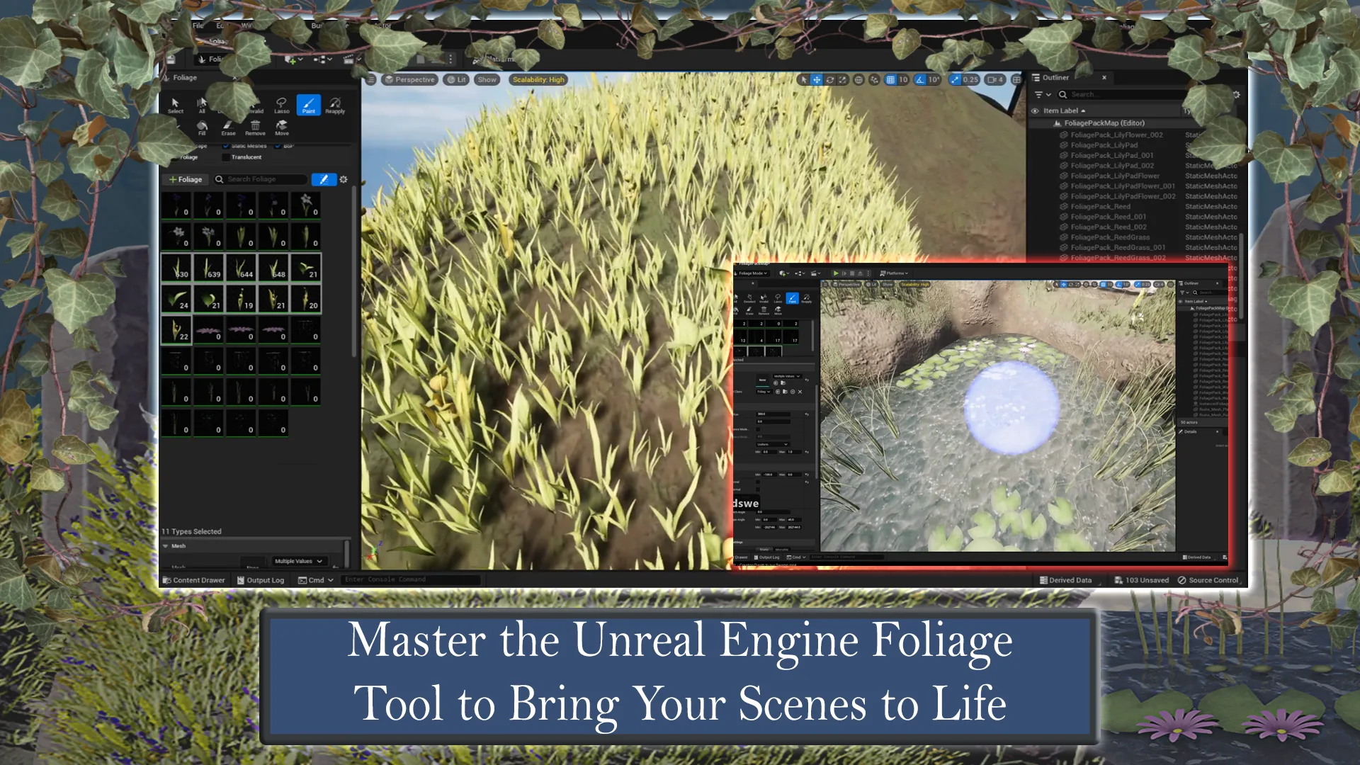 Blender to Unreal Engine 3D Plants and Vegetation Course