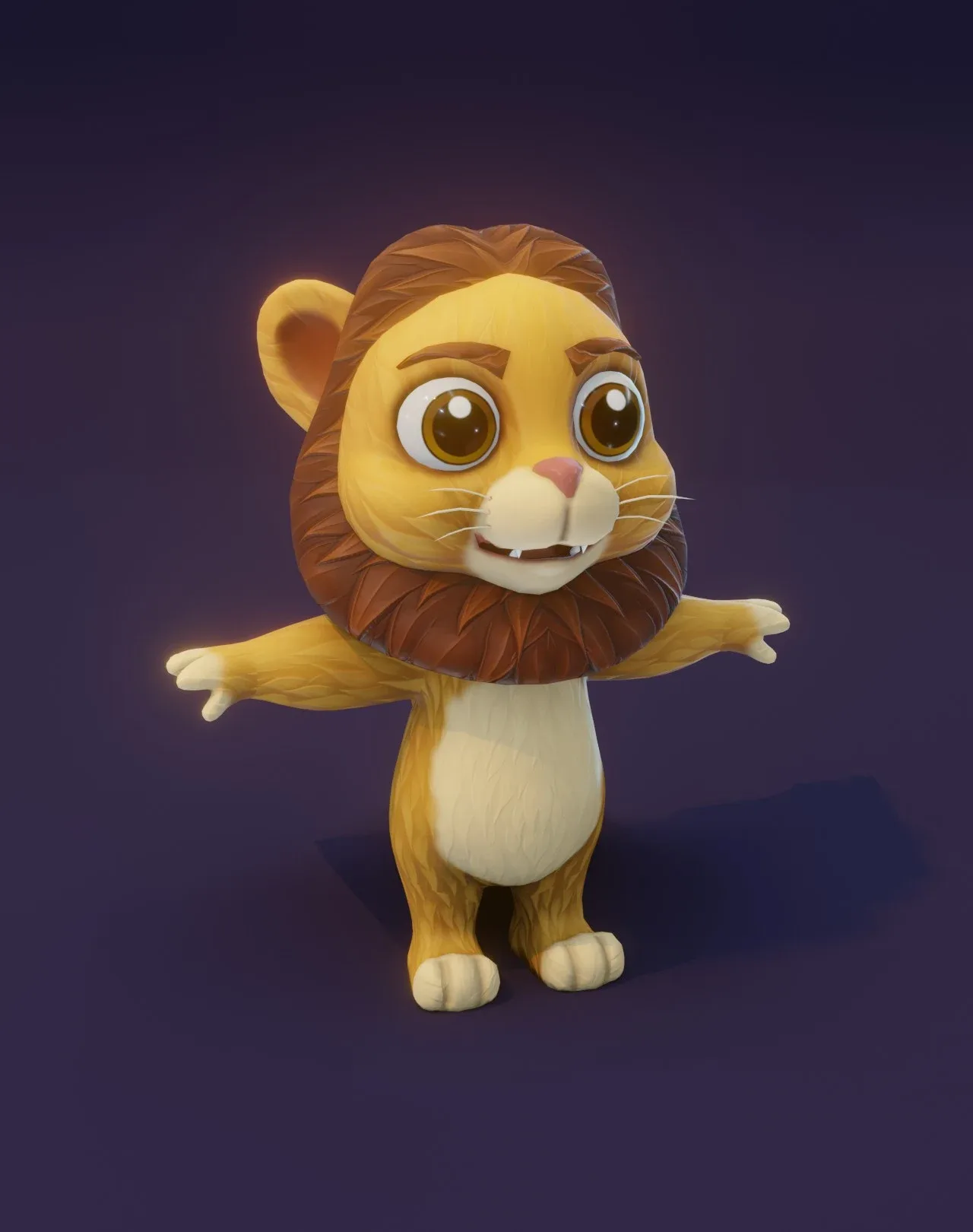 Cartoon Lion 3D Models