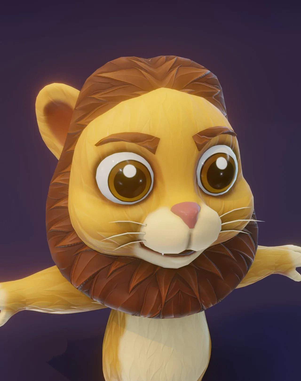 Cartoon Lion 3D Models