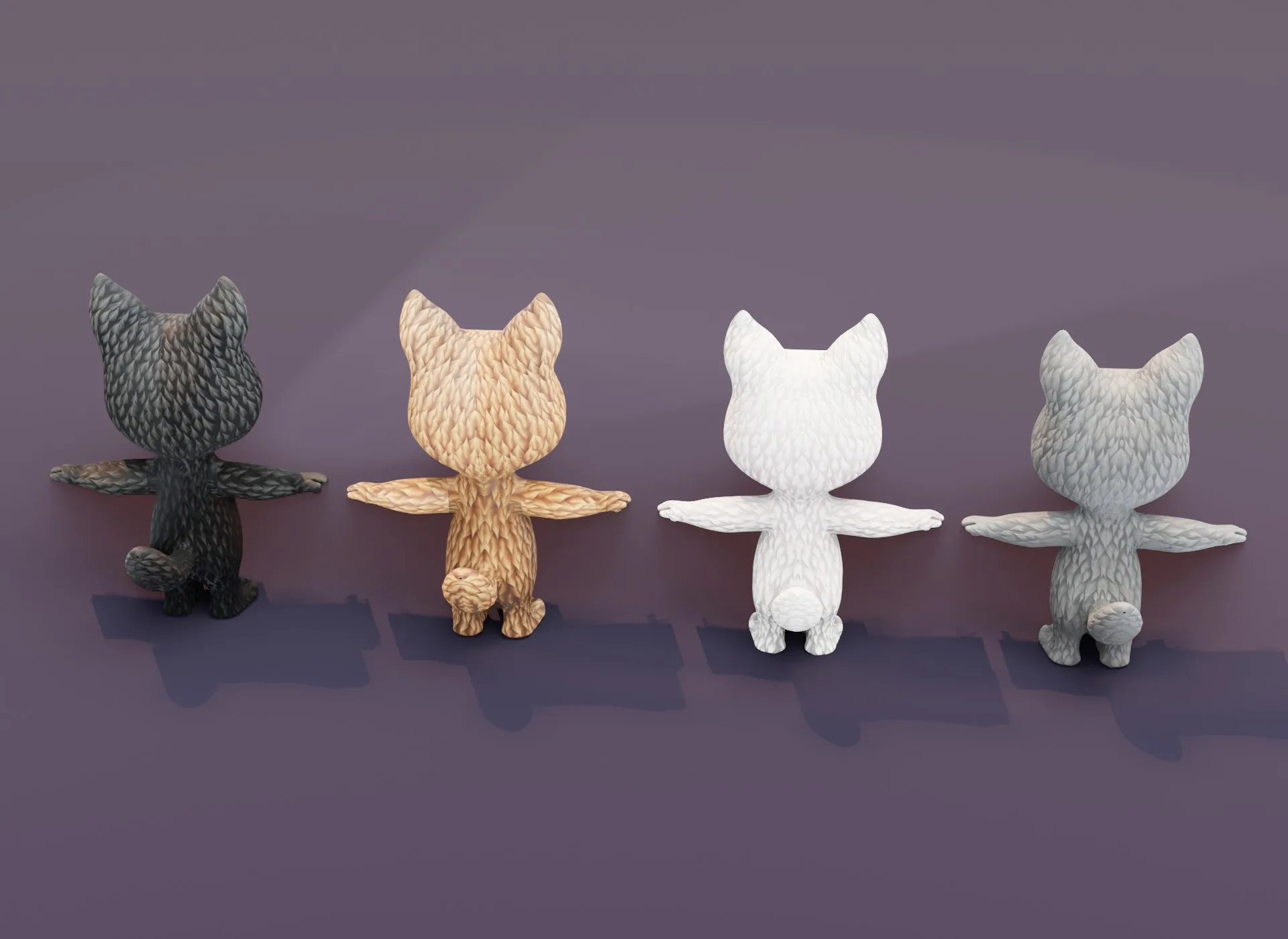 Cartoon Wolf 3D Models