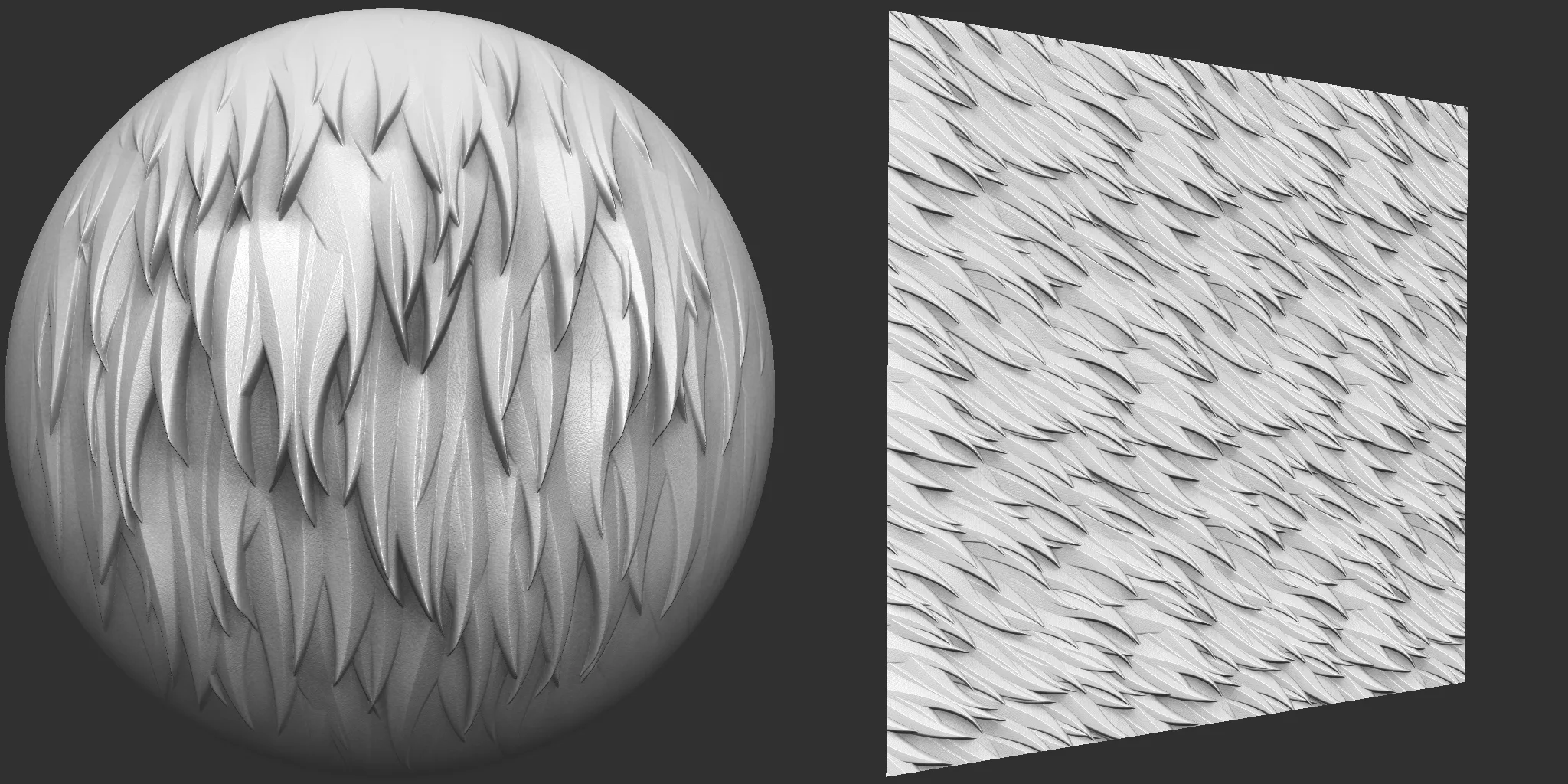 Stylized Fur VDM Brushes + Surface Noise