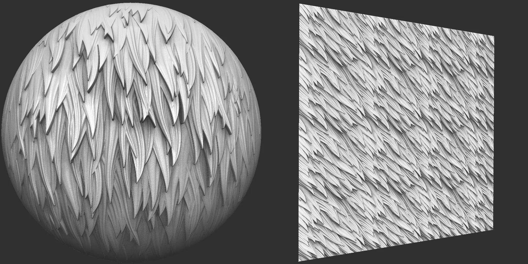 Stylized Fur VDM Brushes + Surface Noise