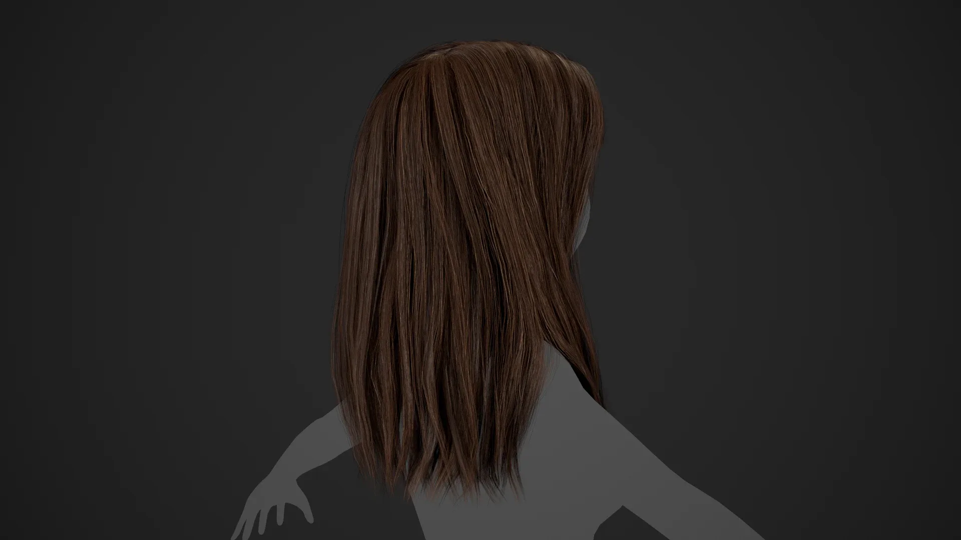 Female Hair Cards Style 3 - Long Hair 1
