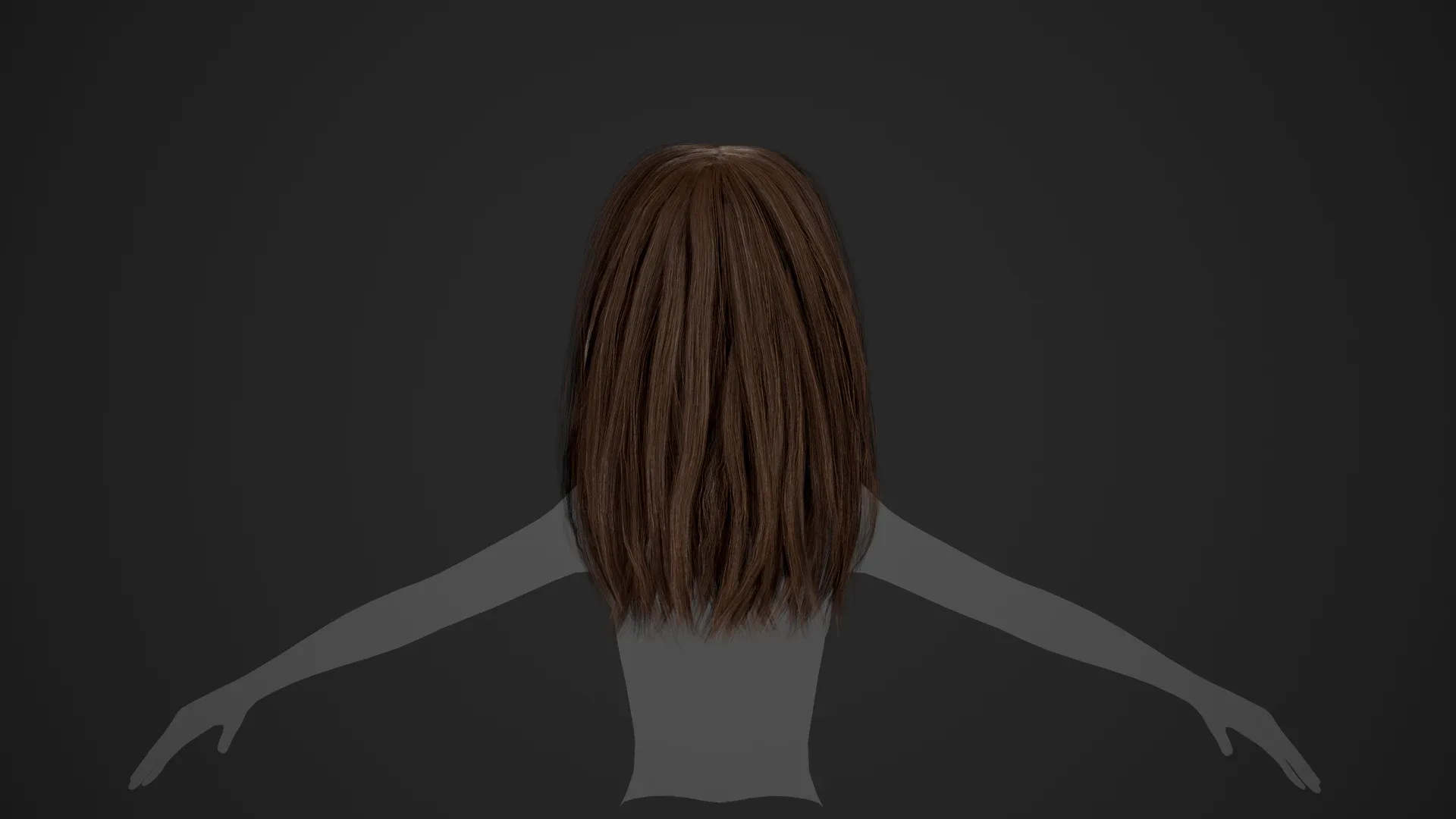 Female Hair Cards Style 3 - Long Hair 1