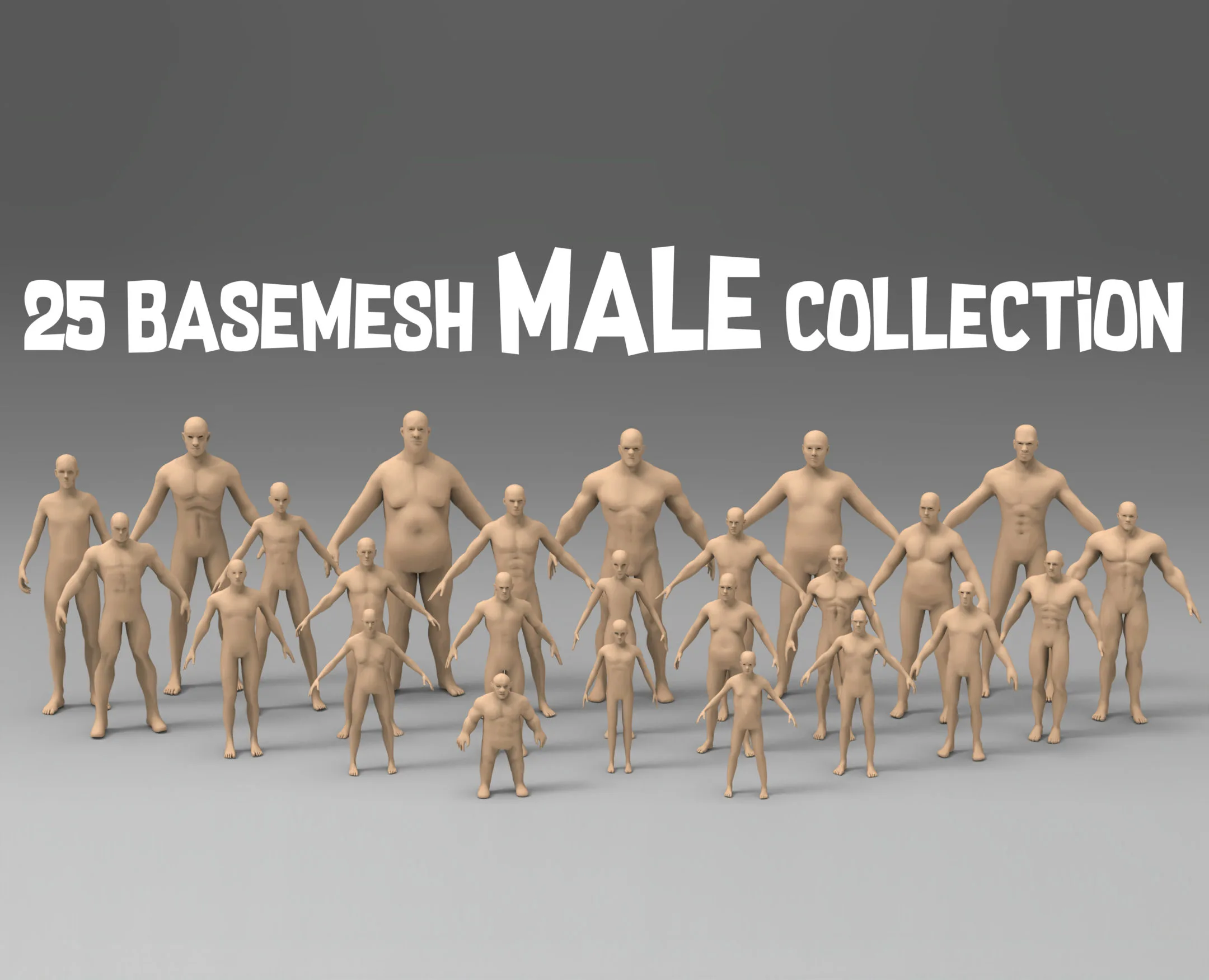 25 Basemesh male collection