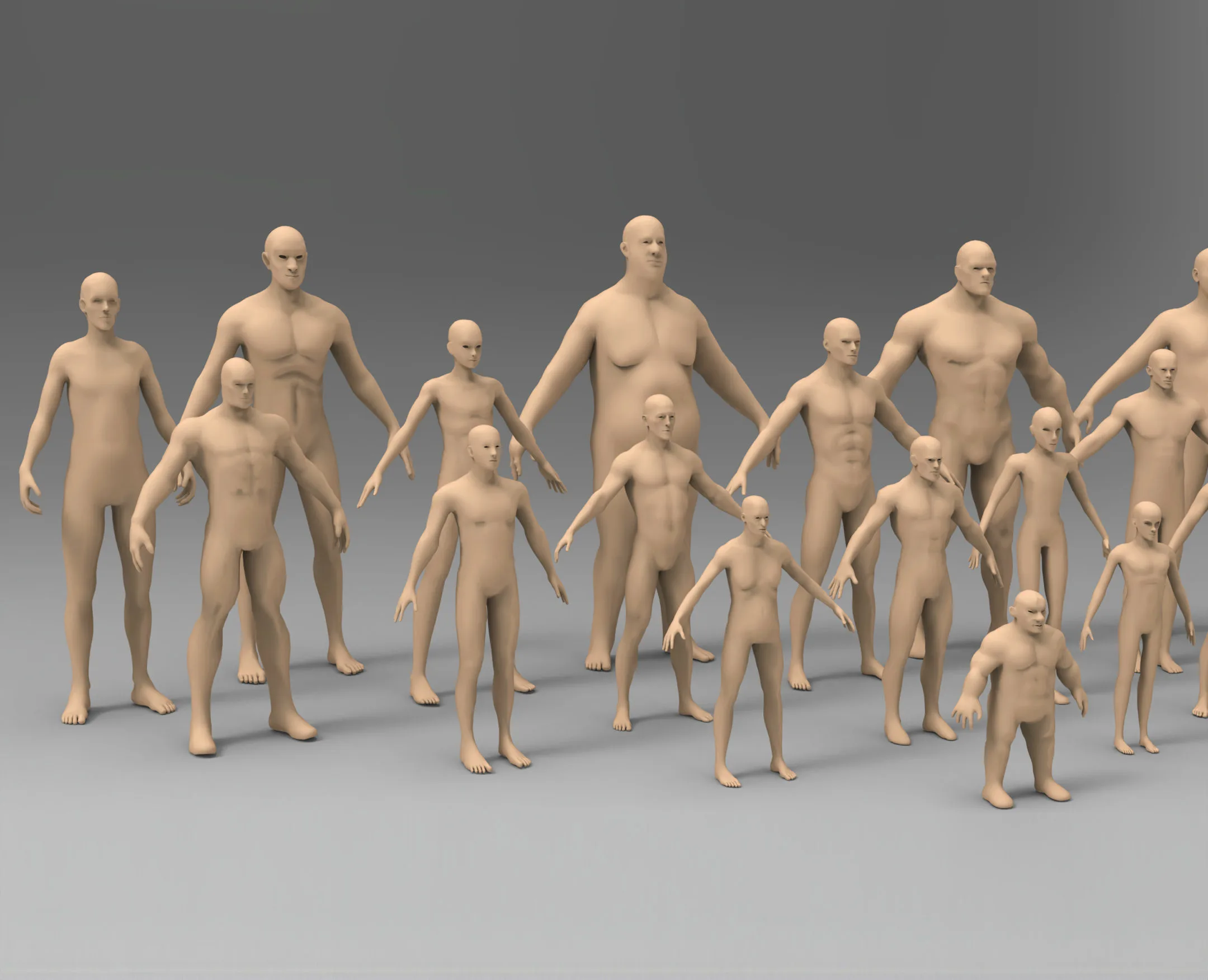 25 Basemesh male collection